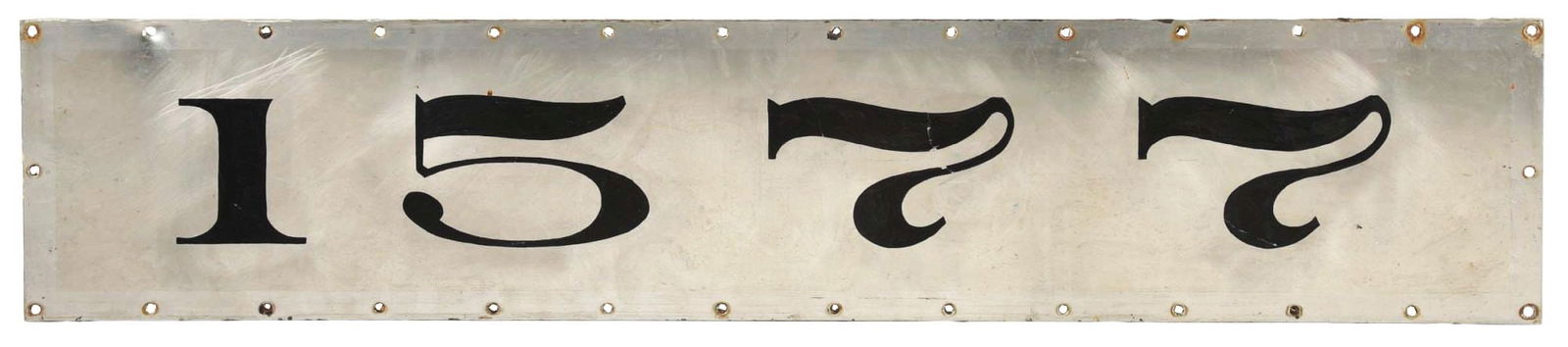 SANTA FE PASSENGER CAR NUMBER BOARD. (1 of 2)