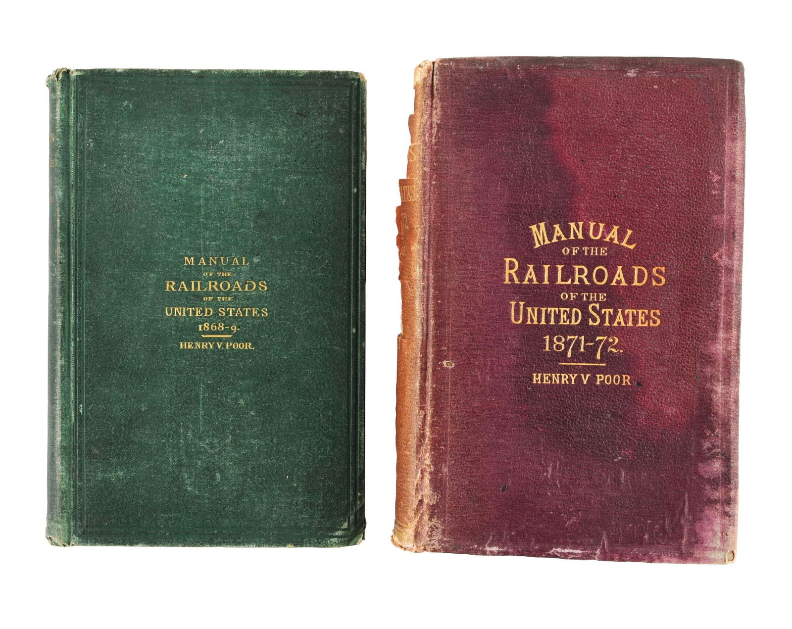 LOT OF 2: MANUAL OF RAILROADS OF THE UNITED STATES. (1 of 5)