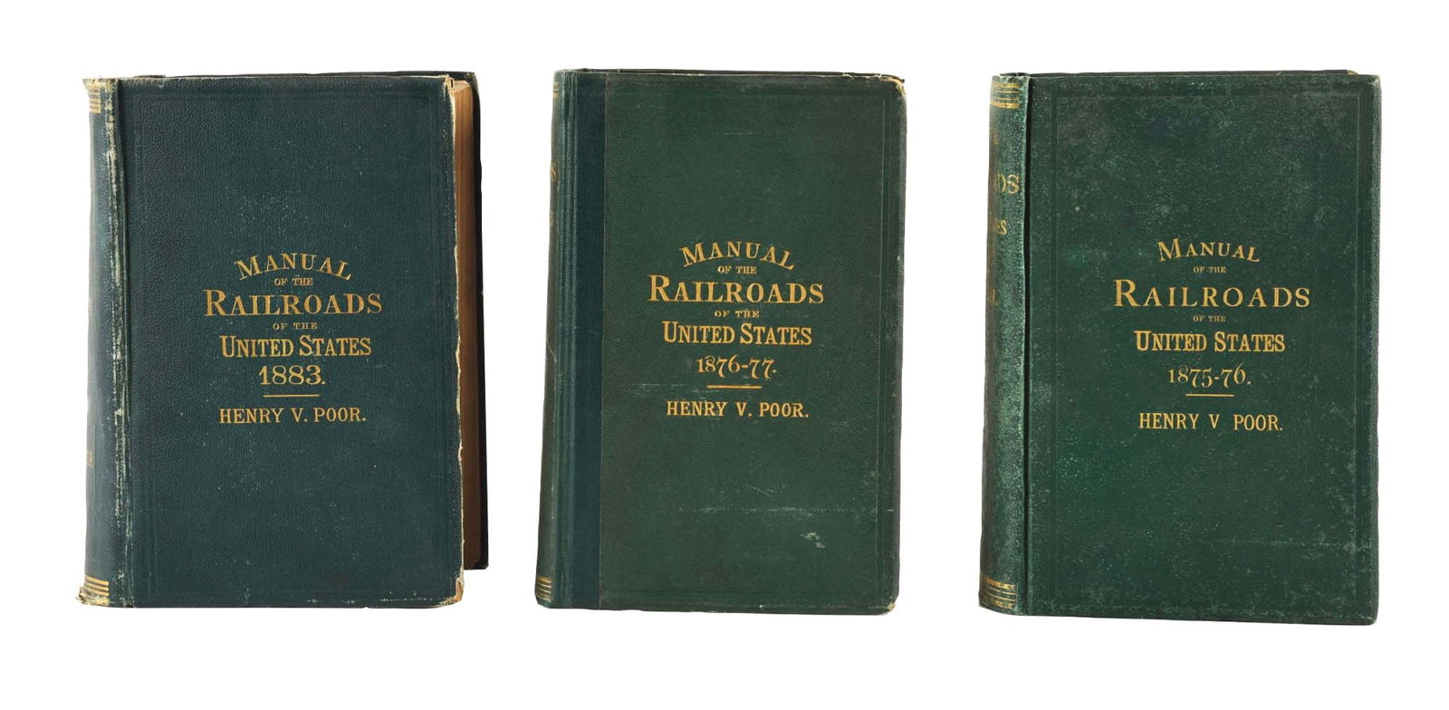 LOT OF 3: MANUAL OF RAILROADS OF THE UNITED STATES. (1 of 3)