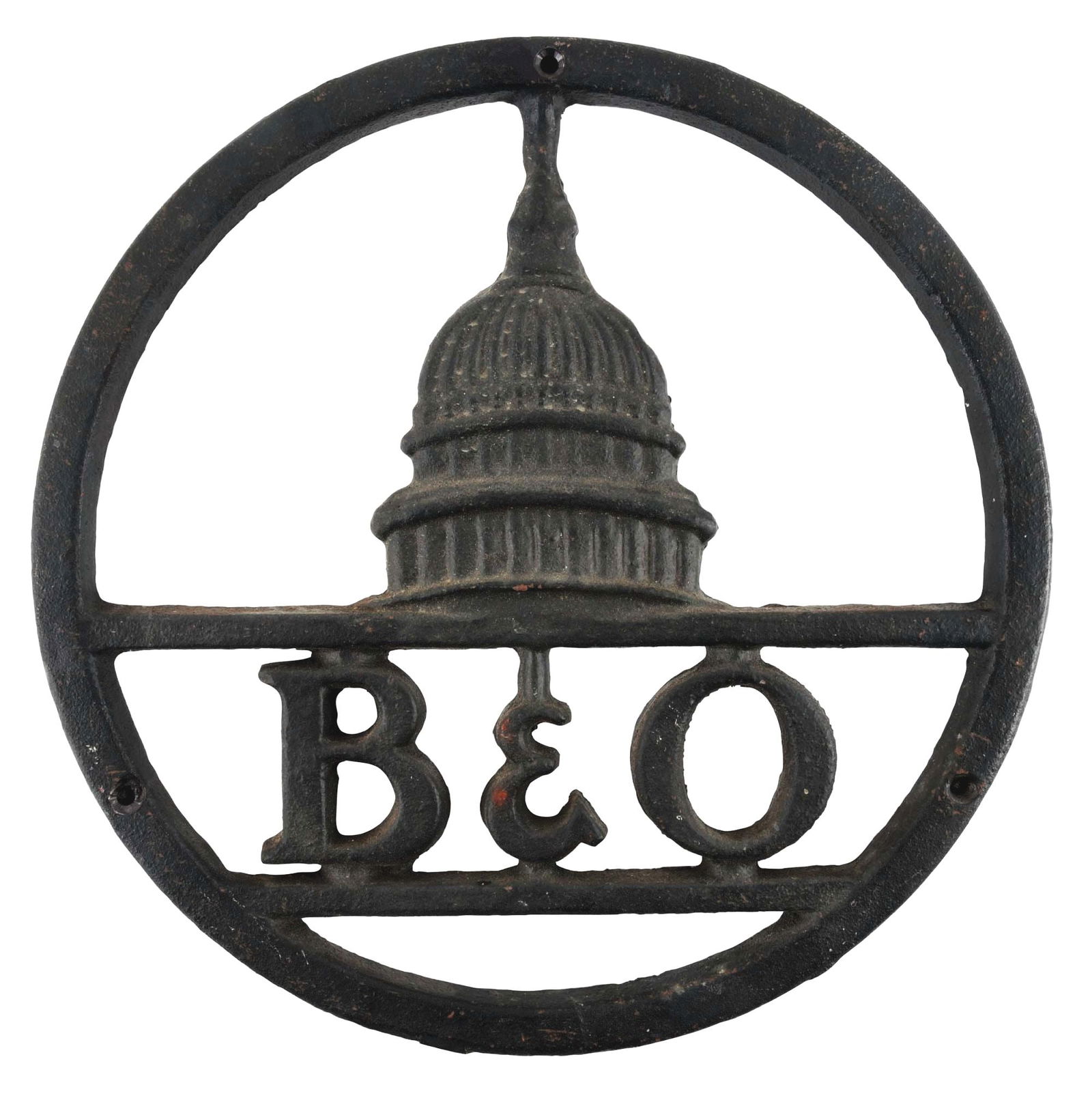 BALTIMORE & OHIO LOCOMOTIVE NOSE EMBLEM. (1 of 2)