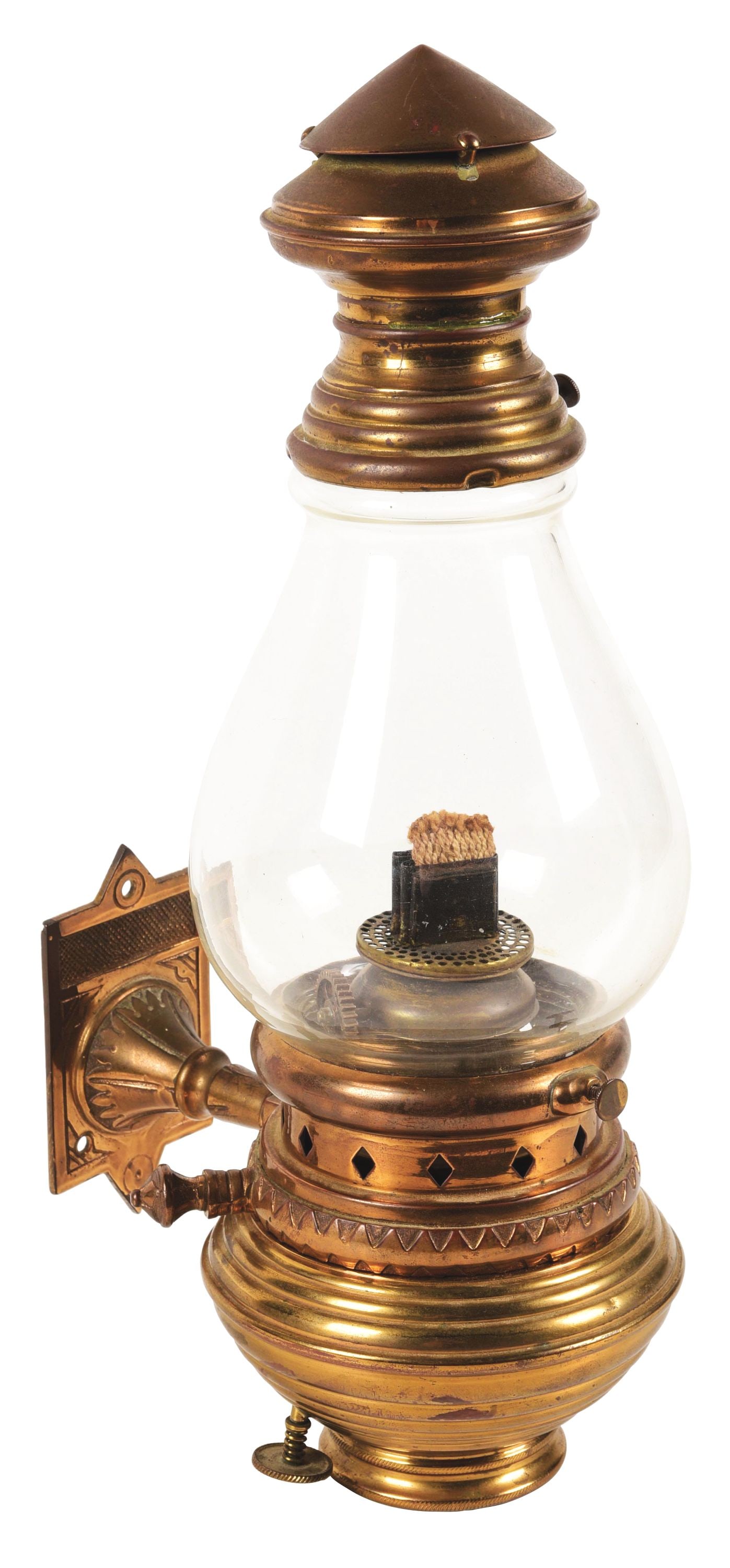 RAILROAD CAR WALL LIGHT FIXTURE. (1 of 4)