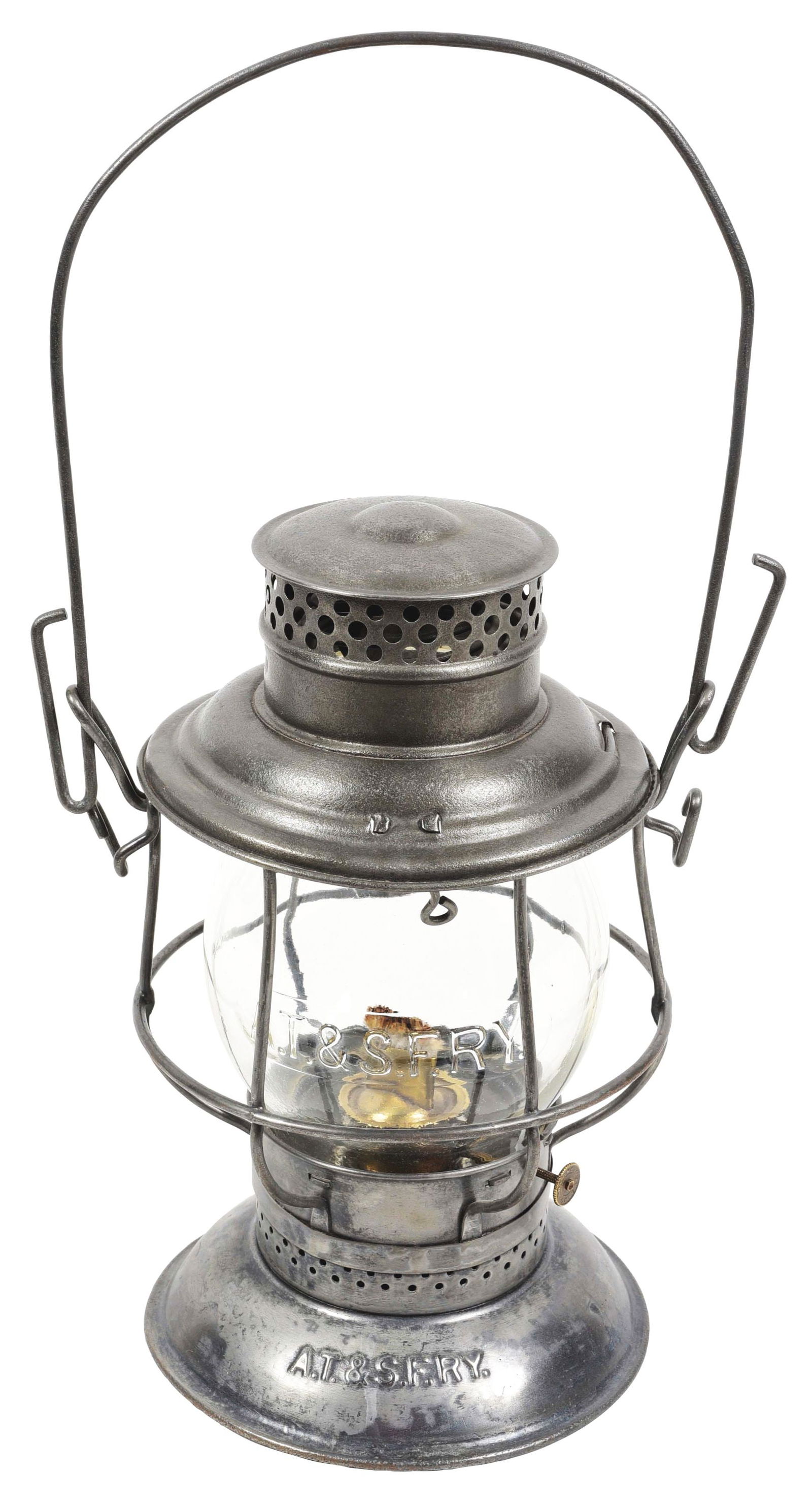AT&SF RY RAILROAD LANTERN. (1 of 12)
