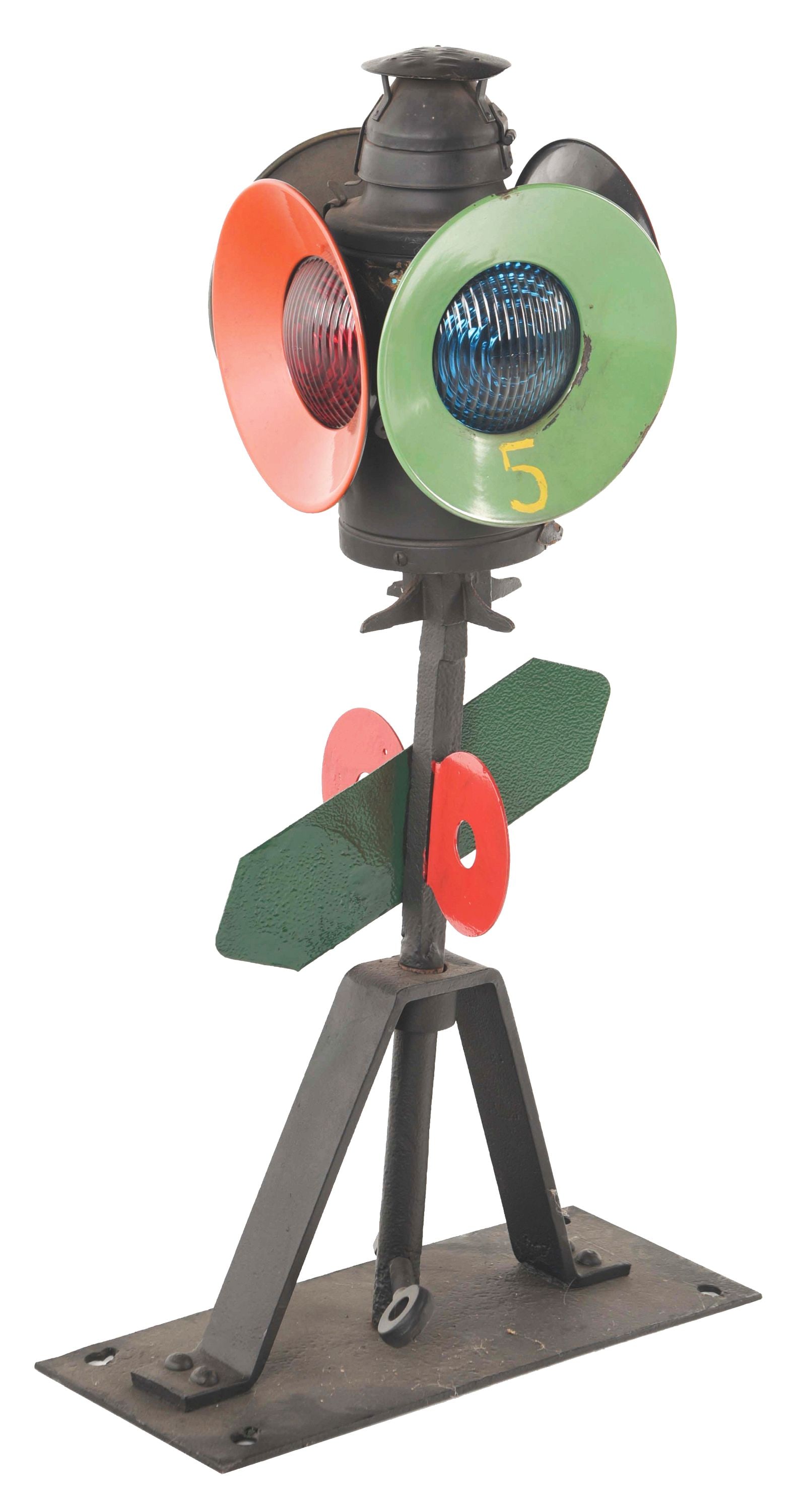 RAILROAD SWITCH STAND POSITION INDICATOR W/LAMP. (1 of 5)