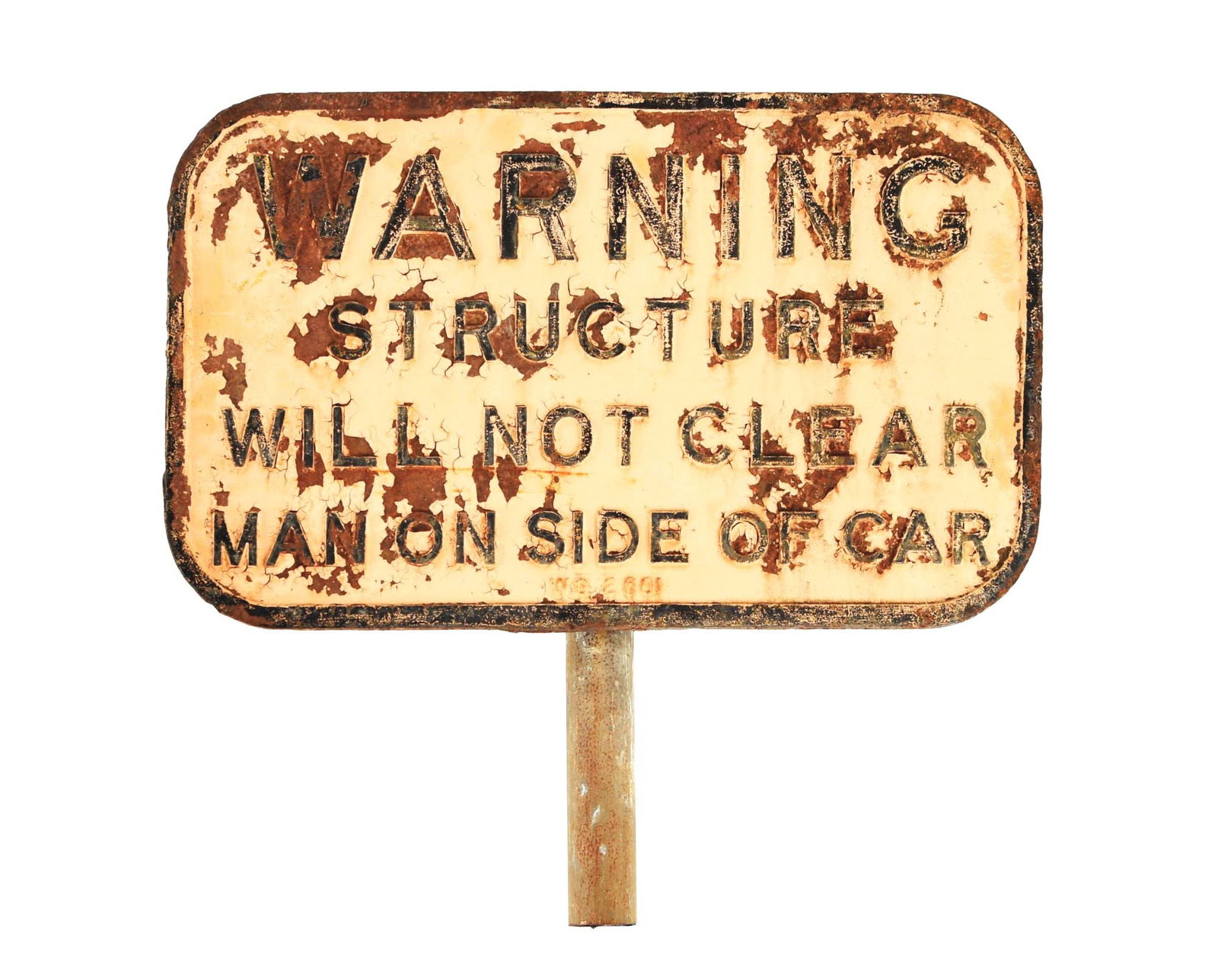 RAILROAD SIGN. (1 of 3)
