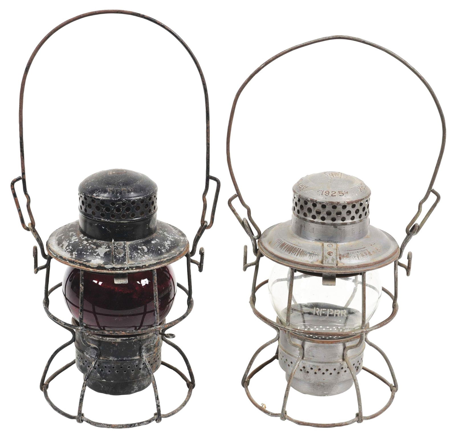 LOT OF 2: RAILROAD LANTERNS. (1 of 7)