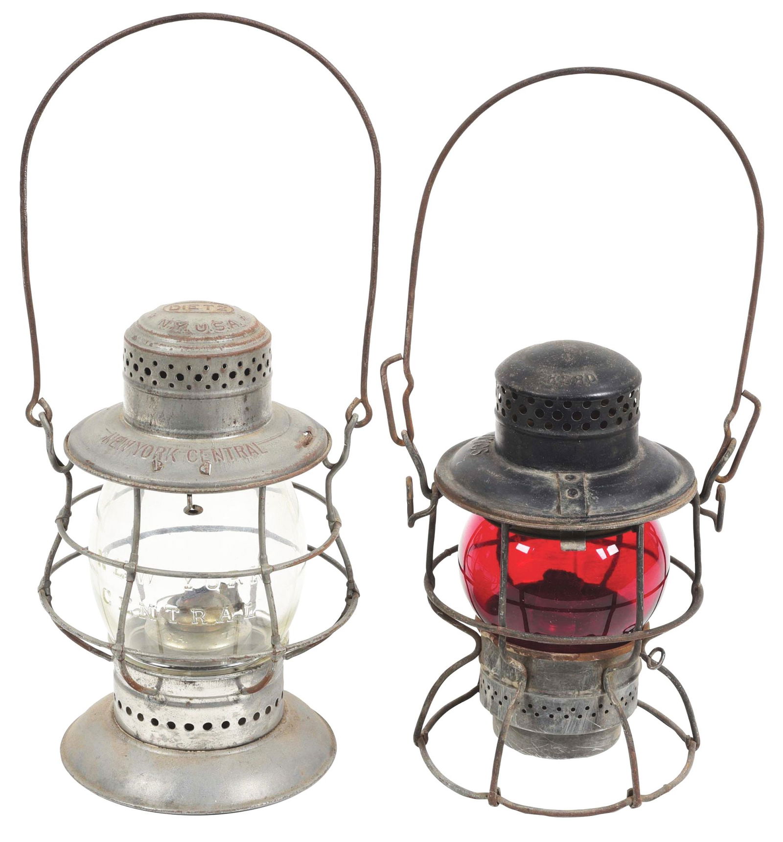 LOT OF 2: RAILROAD LANTERNS. (1 of 7)