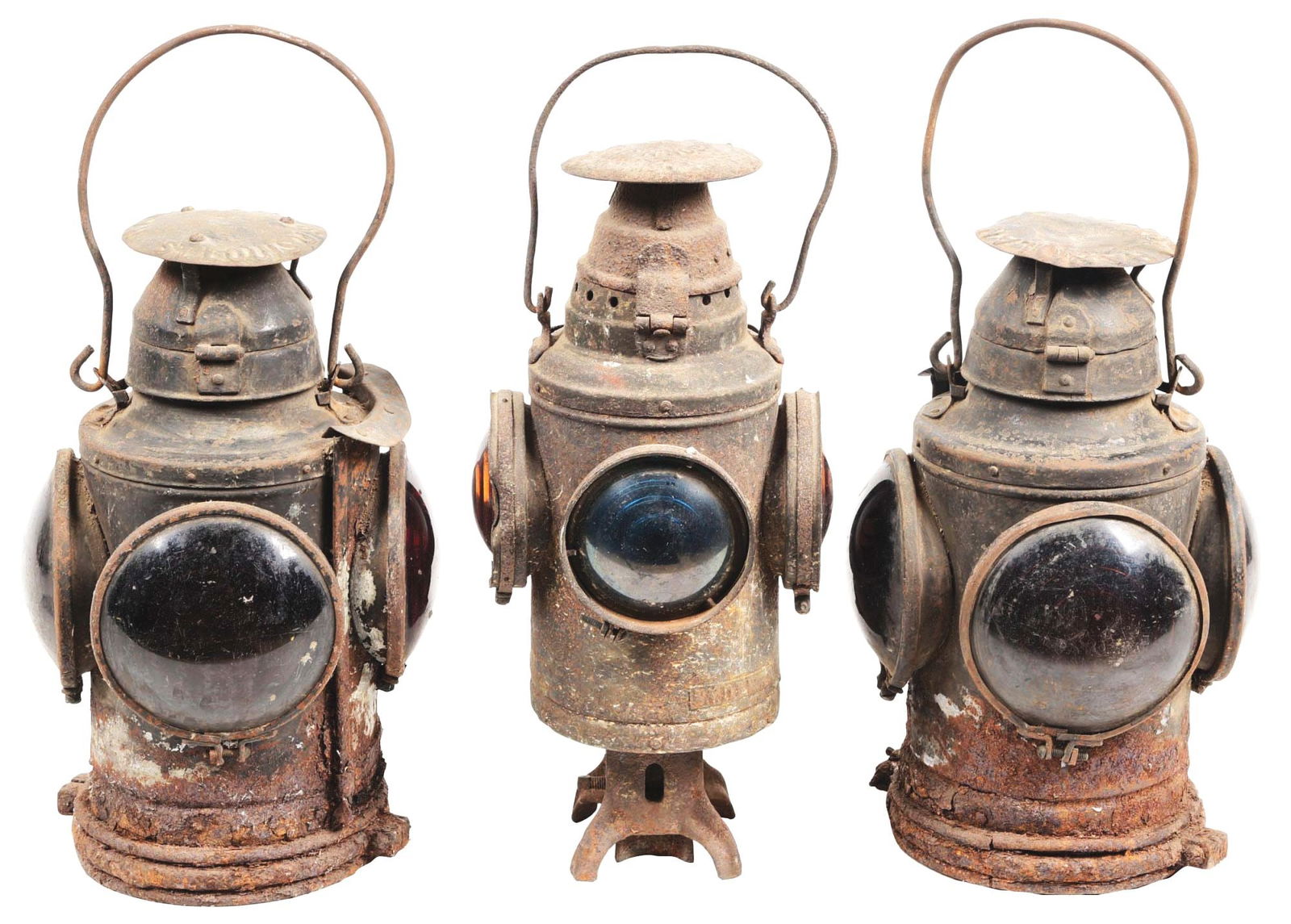LOT OF 3: RAILROAD LAMPS. (1 of 4)