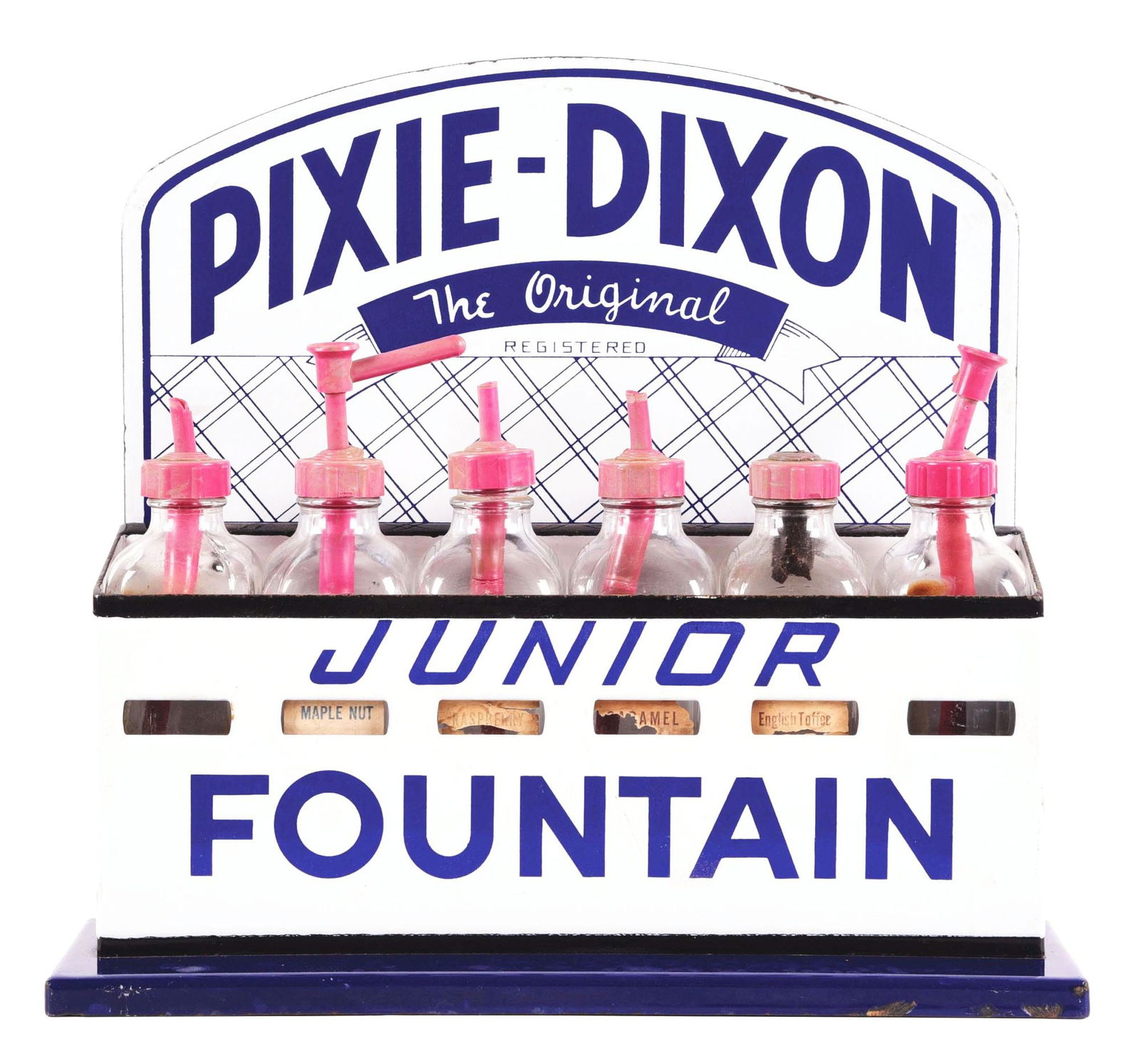 PIXIE-DIXON JUNIOR FOUNTAIN SODA FLAVOR HOLDER. (1 of 6)