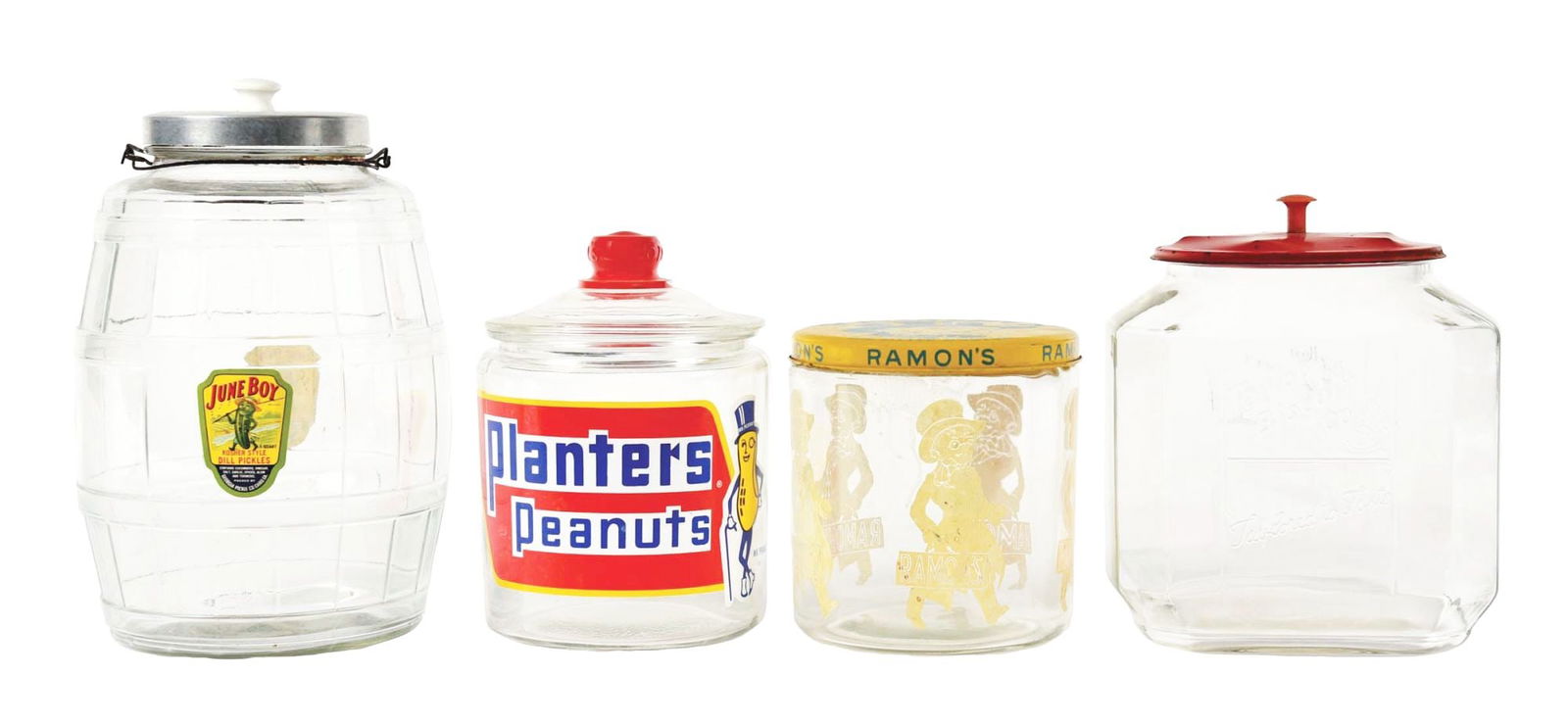 COLLECTION OF 4: COUNTRY STORE DISPLAY JARS. (1 of 4)
