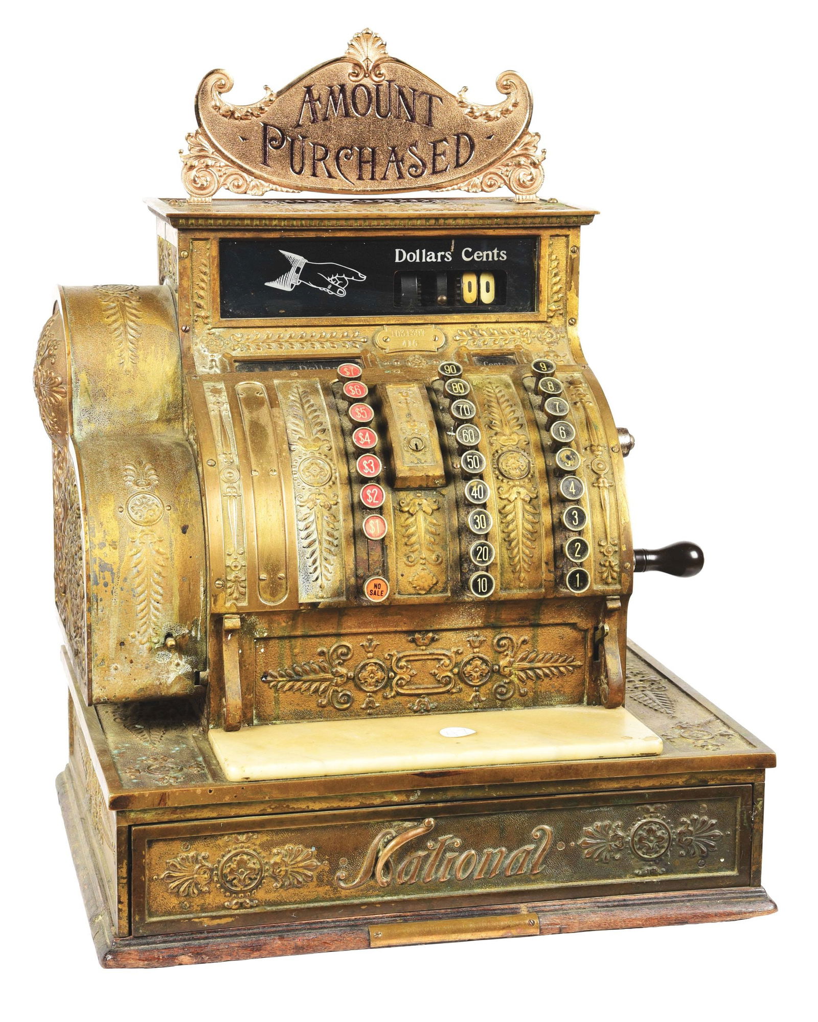 NATIONAL CASH REGISTER MODEL 416 SERIAL NUMBER 103139. (1 of 5)