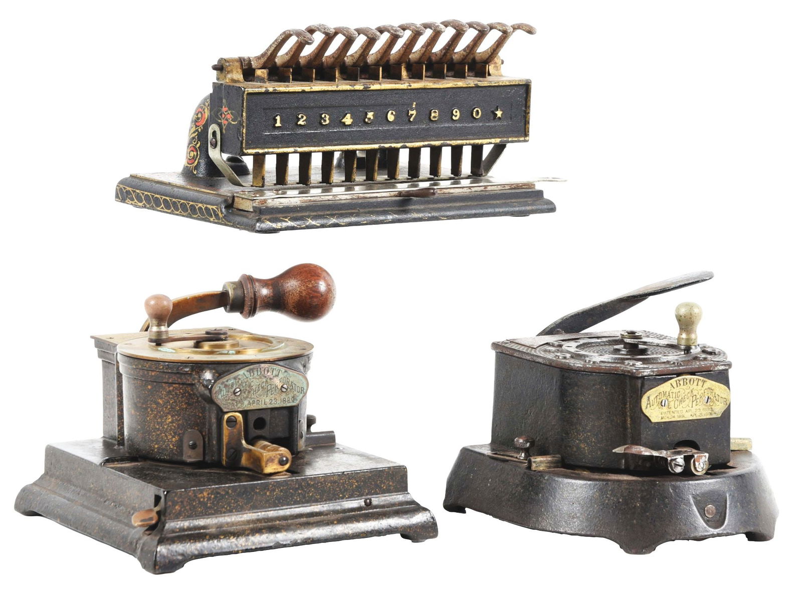 LOT OF 3: BANK PUNCHES. (1 of 5)