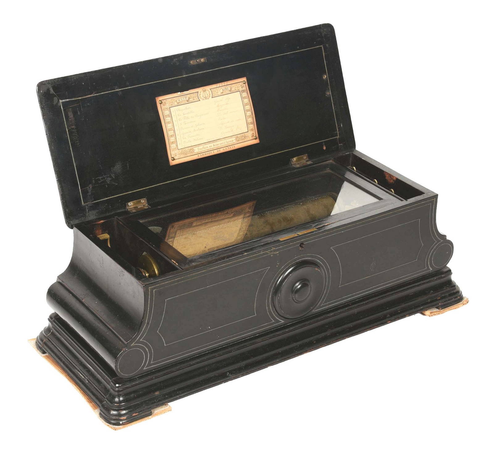 8tune 13" Cylinder Music Box. Auction