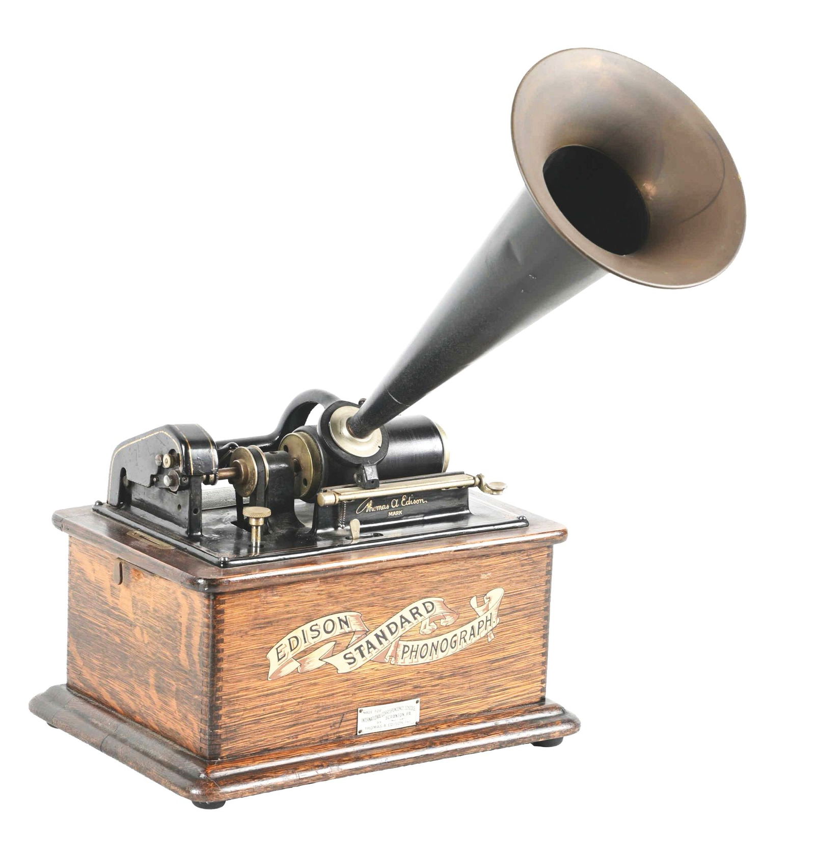 EDISON STANDARD PHONOGRAPH. (1 of 5)