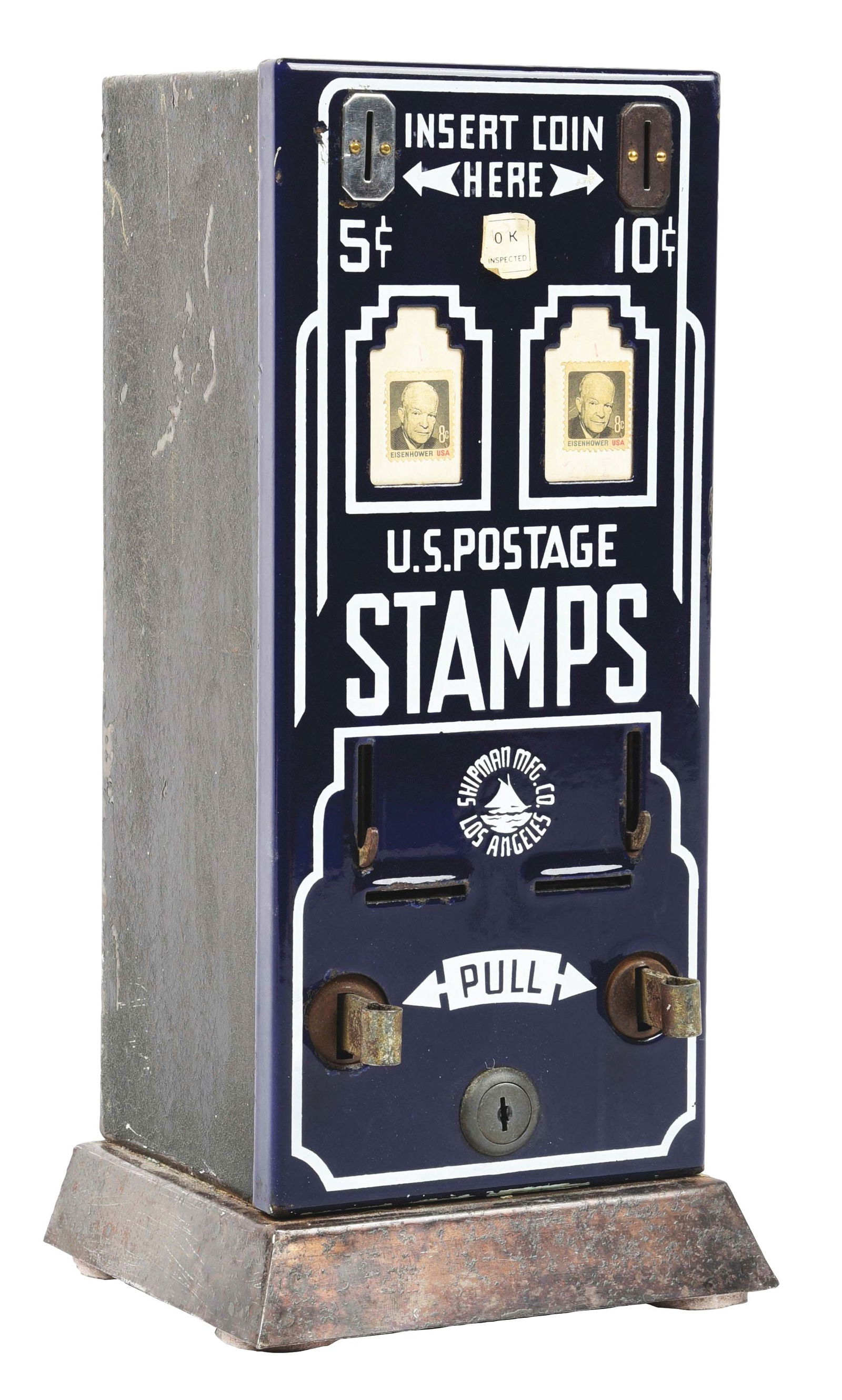 Shipman Stamp Vending Machine. Auction