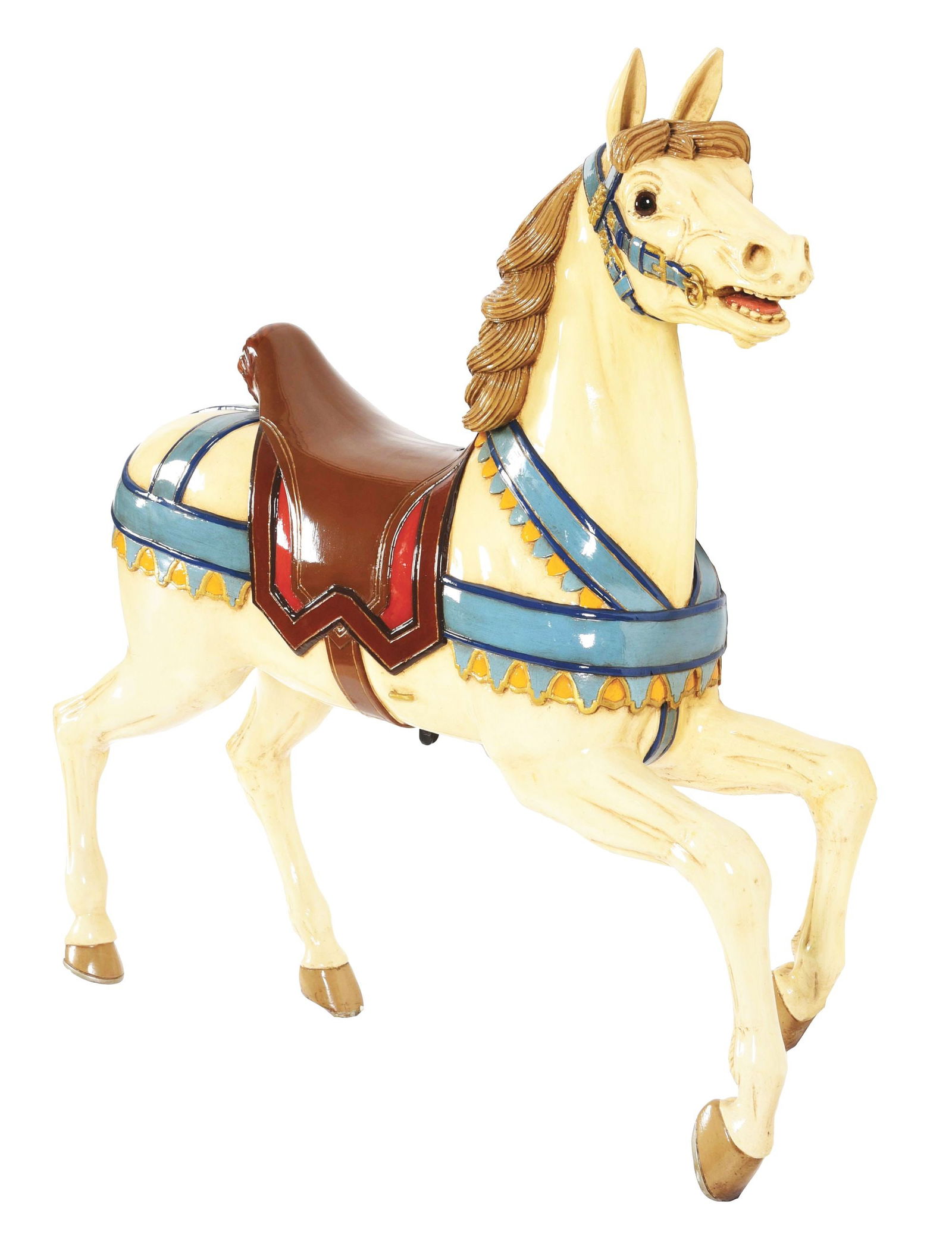 RESTORED OUTSIDE PRANCER CAROUSEL HORSE. (1 of 7)