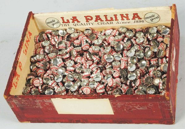 1350 Miniature Coca-Cola Tin Bottle Caps.: Display possibilities are endless. 1950s from and marked New Castle, In. No wear. Unusual find. Condition (Near Mint). Size Each: 7/16" Dia.