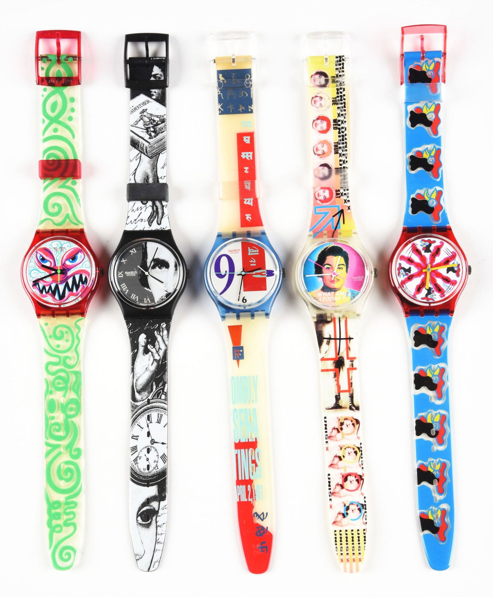 LOT OF 5: STANDARD GENTS SWATCHES. (1 of 3)