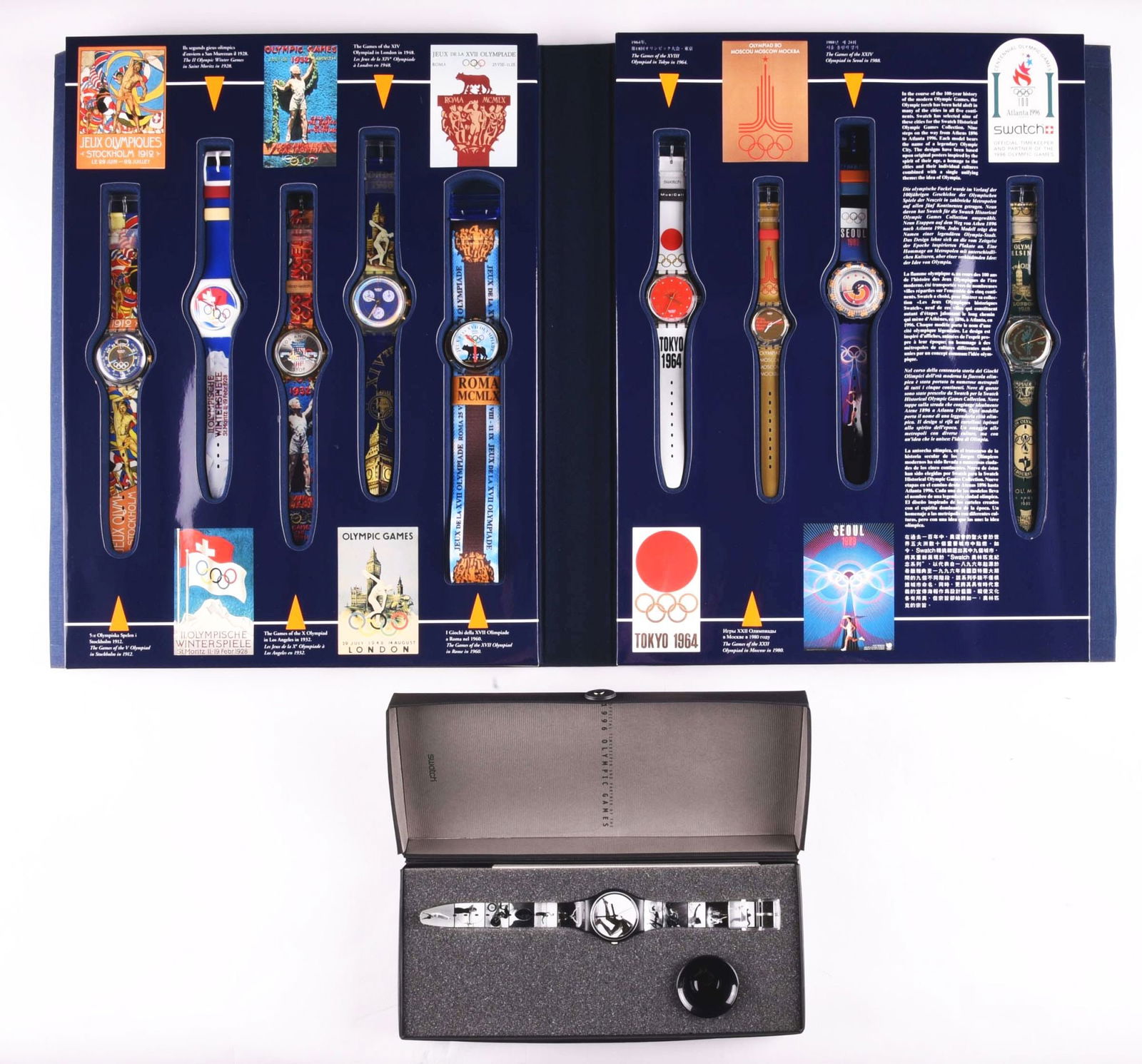 LOT OF 2: OLYMPIC SPECIALS SWATCHES. (1 of 5)