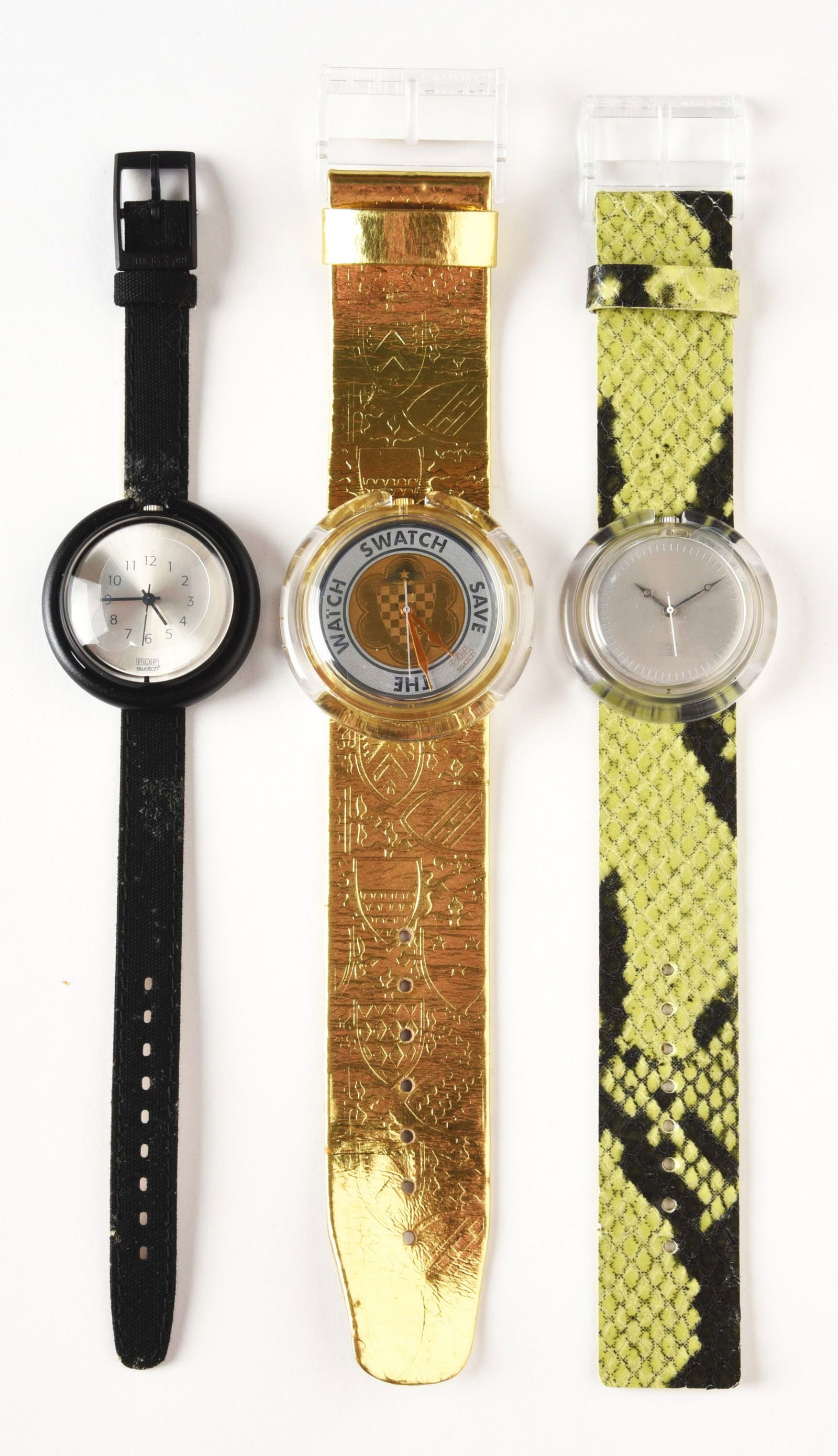 LOT OF 3: LUXURY AND POP SWATCHES. (1 of 3)