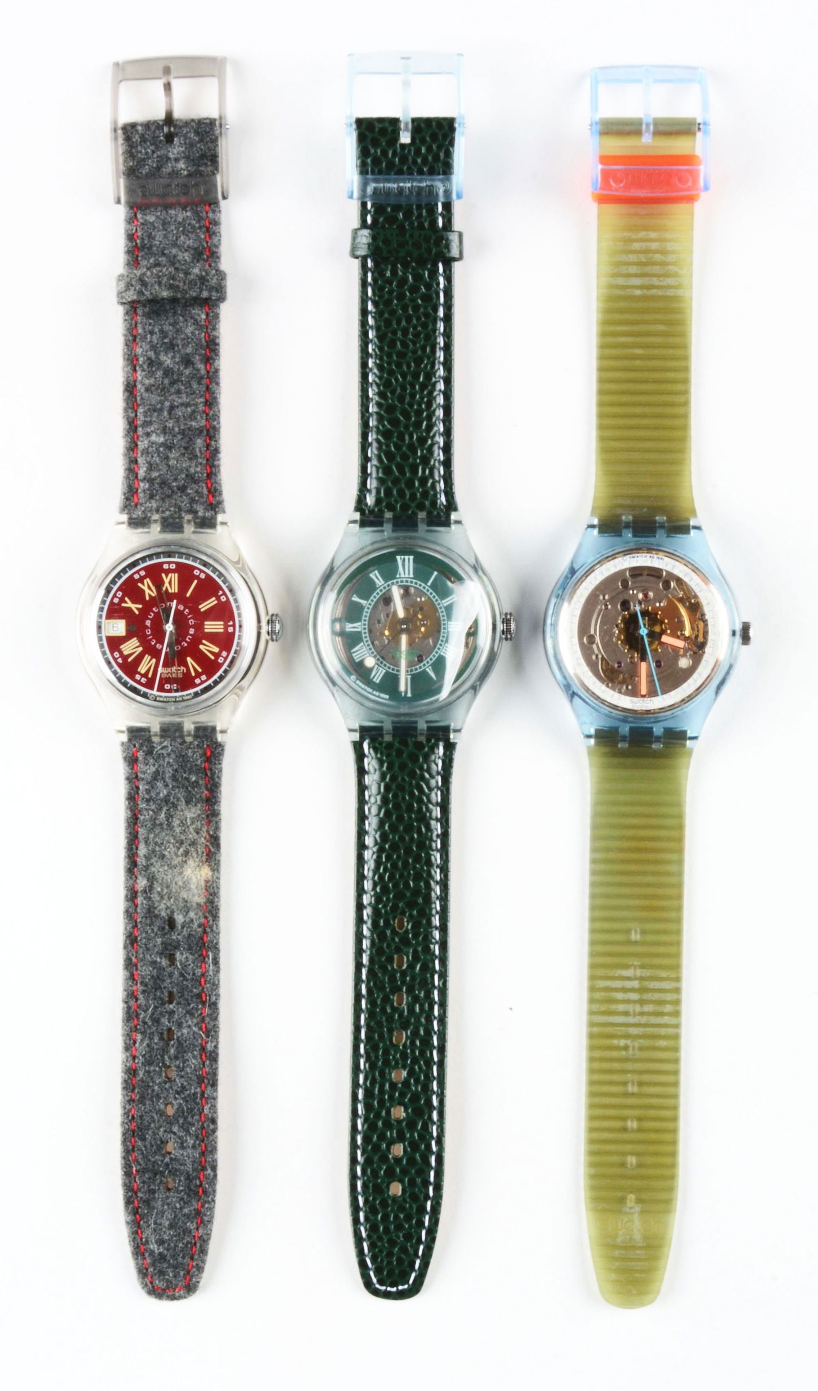 LOT OF 3: AUTOMATIC SWATCHES. (1 of 3)