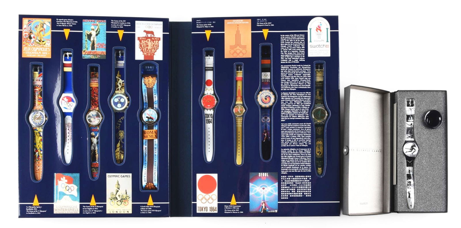 LOT OF 2: OLYMPIC SPECIALS SWATCHES. (1 of 5)