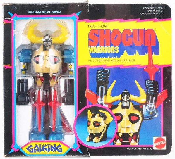 Popy Shogun Warriors Gaiking 2-in-1 AFA Encased.: Mattel. Prized Gaiking came late in the Shogun Warriors production run and is incredibly difficult to find in this condition. AFA encased for posterity, the complete new old stock toy is one of the be