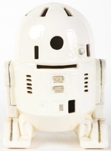 R2D2 Ceramic Lamp.: Roman Ceramics. Around 1978, Roman Ceramics created an R2D2 lamp that could be customized by children. Here is a slick example that is a unique and seldom seen Star Wars robot. Condition (Excellent).