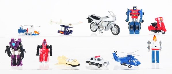 Lot of Assorted Robots.: Tonka. This Autocon boxed Gobot is for collectors that thought they had it all. Modestly packaged and intended as a thank you gift for workers, it actually never was given away. Recently it surfaced f