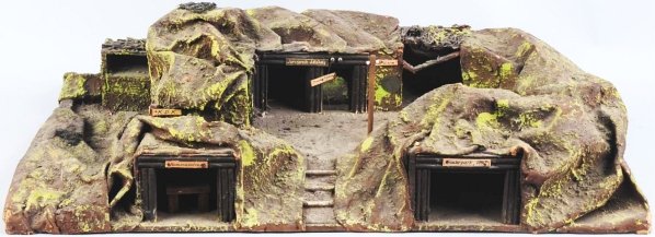 Very Large Composition Bunker Trench Work Section: A great item. Condition (Very Good - Excellent). Size 31" x 23".