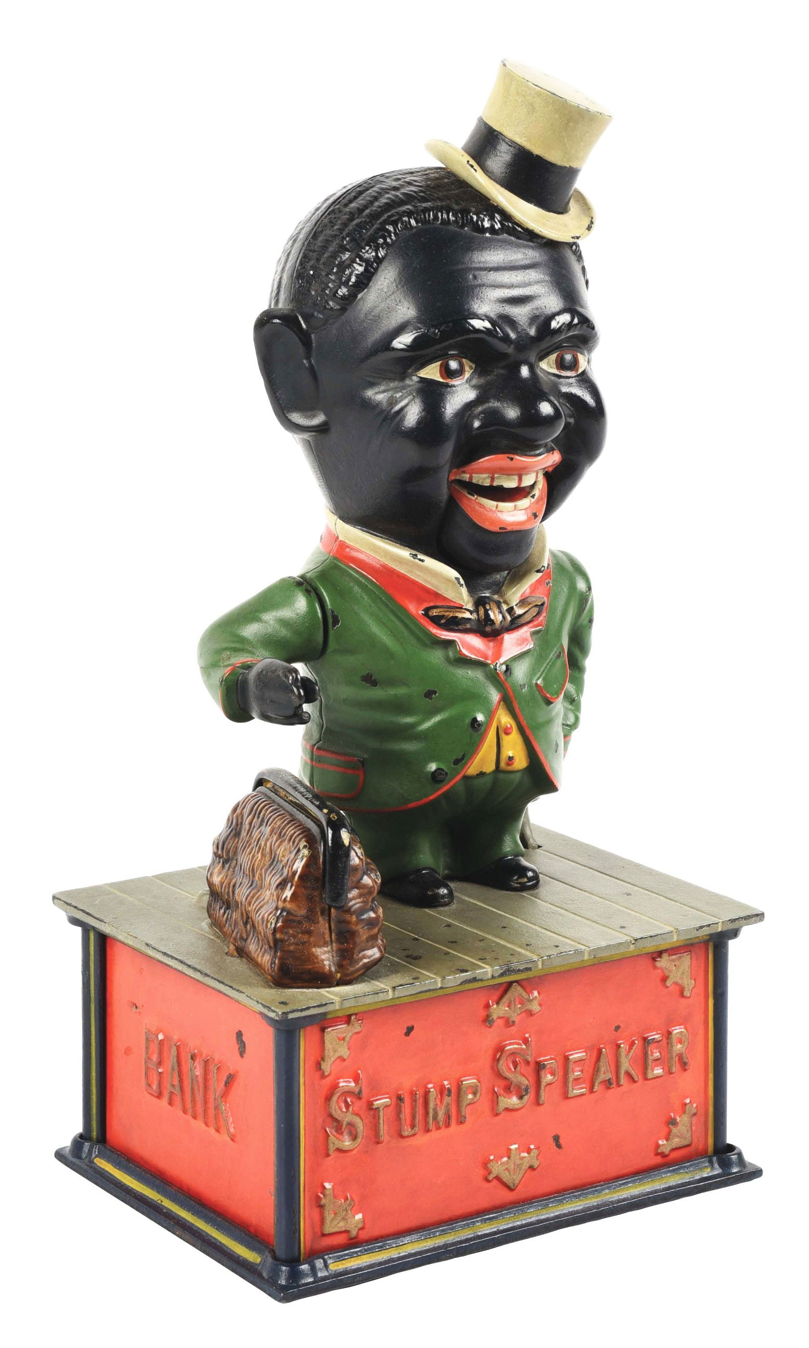 SHEPARD HARDWARE STUMP SPEAKER MECHANICAL BANK (1 of 5)