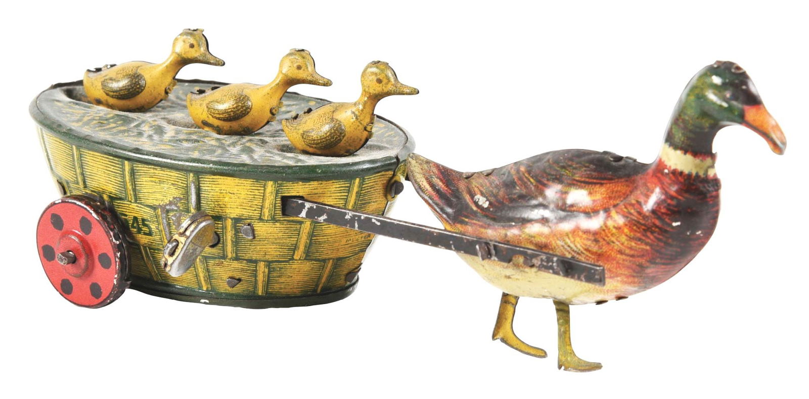 GERMAN LEHMANN TIN LITHO WIND-UP QUACK-QUACK TOY (1 of 3)