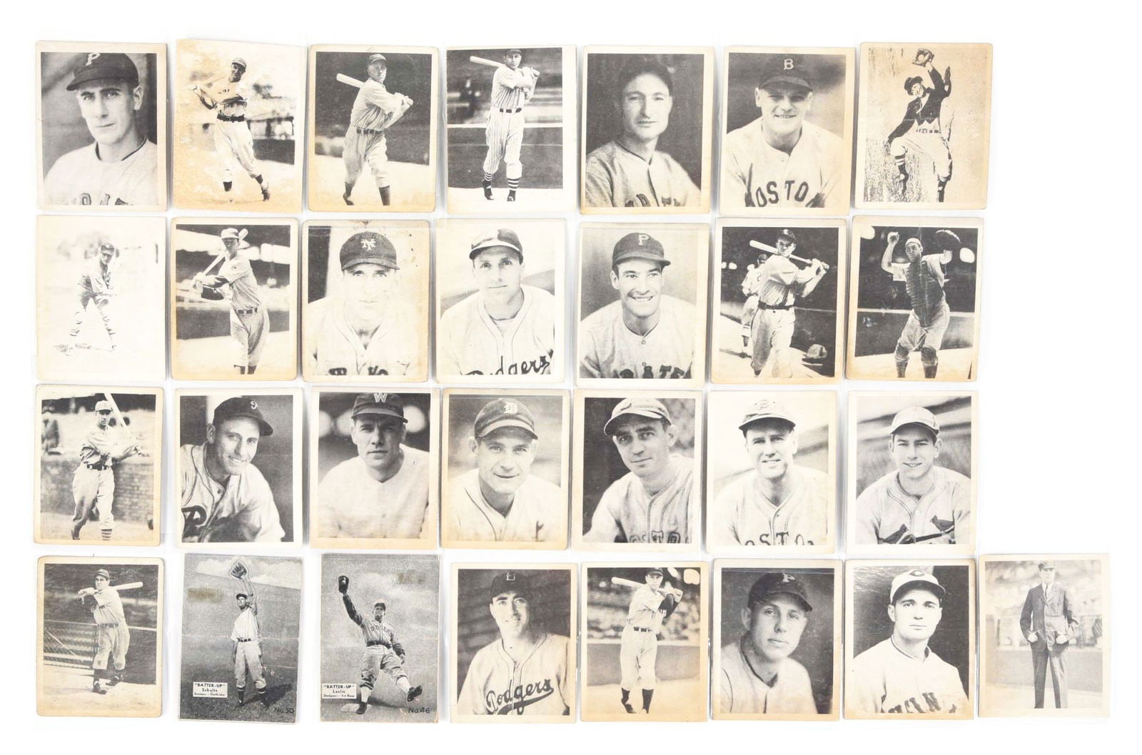 LOT OF 28: VARIOUS 1930S PLAYBALL BASEBALL CARDS (1 of 2)
