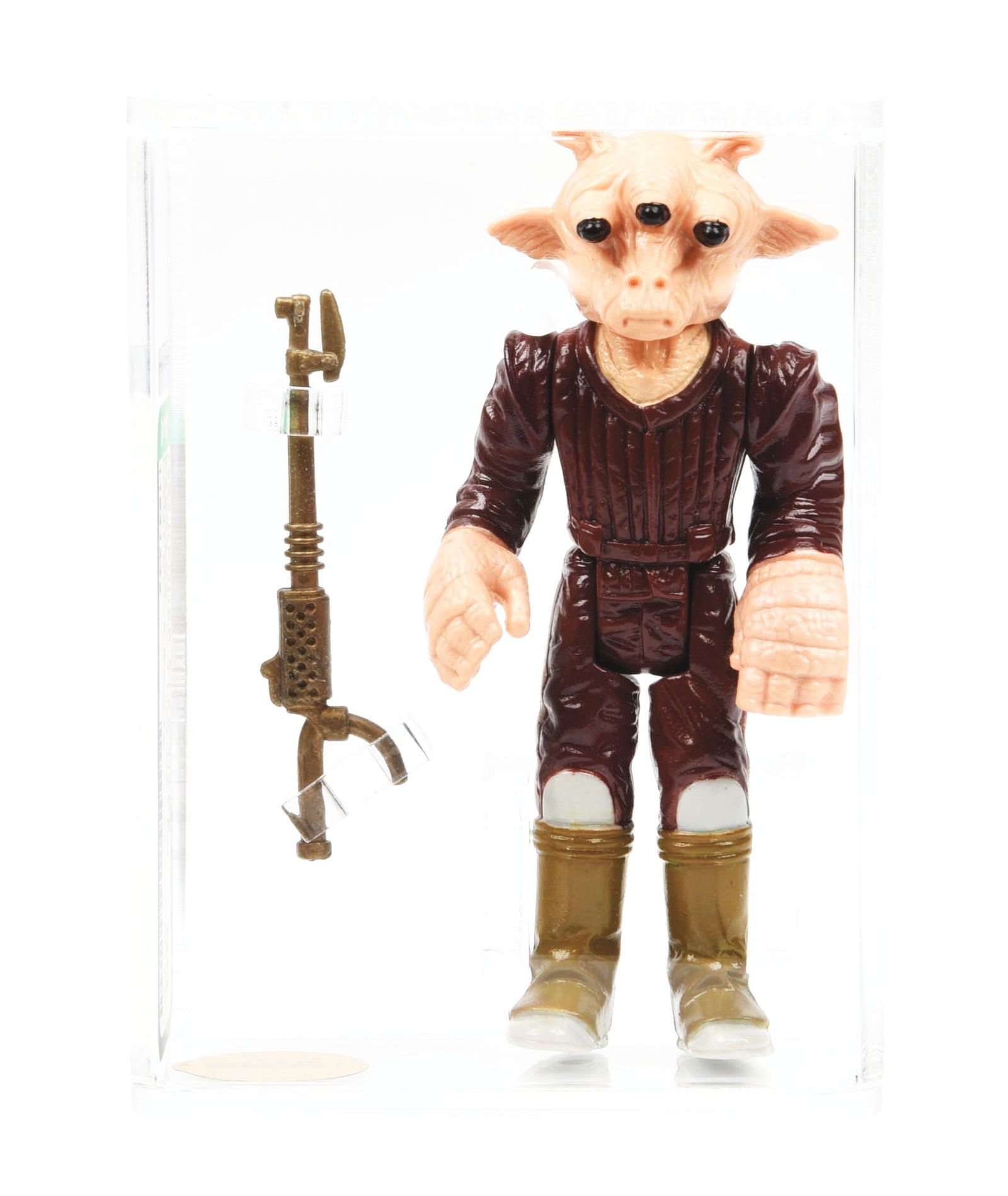 1983 STAR WARS ACTION FIGURE REE-YEES "LIGHT OLIVE BOOTS" AFA 90 GOLD LABEL ARCHIVAL (1 of 5)