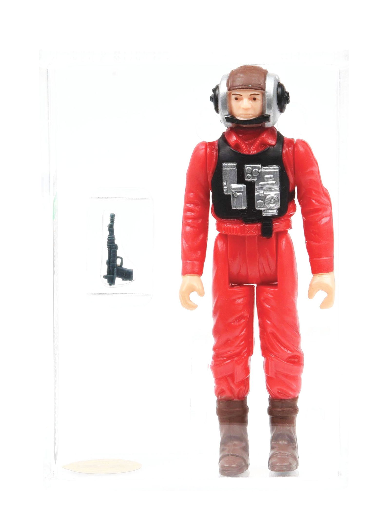 1984 STAR WARS B-WING PILOT "DATE STAMP ON RIGHT LEG" AFA 90 GOLD LABEL ARCHIVAL (1 of 5)