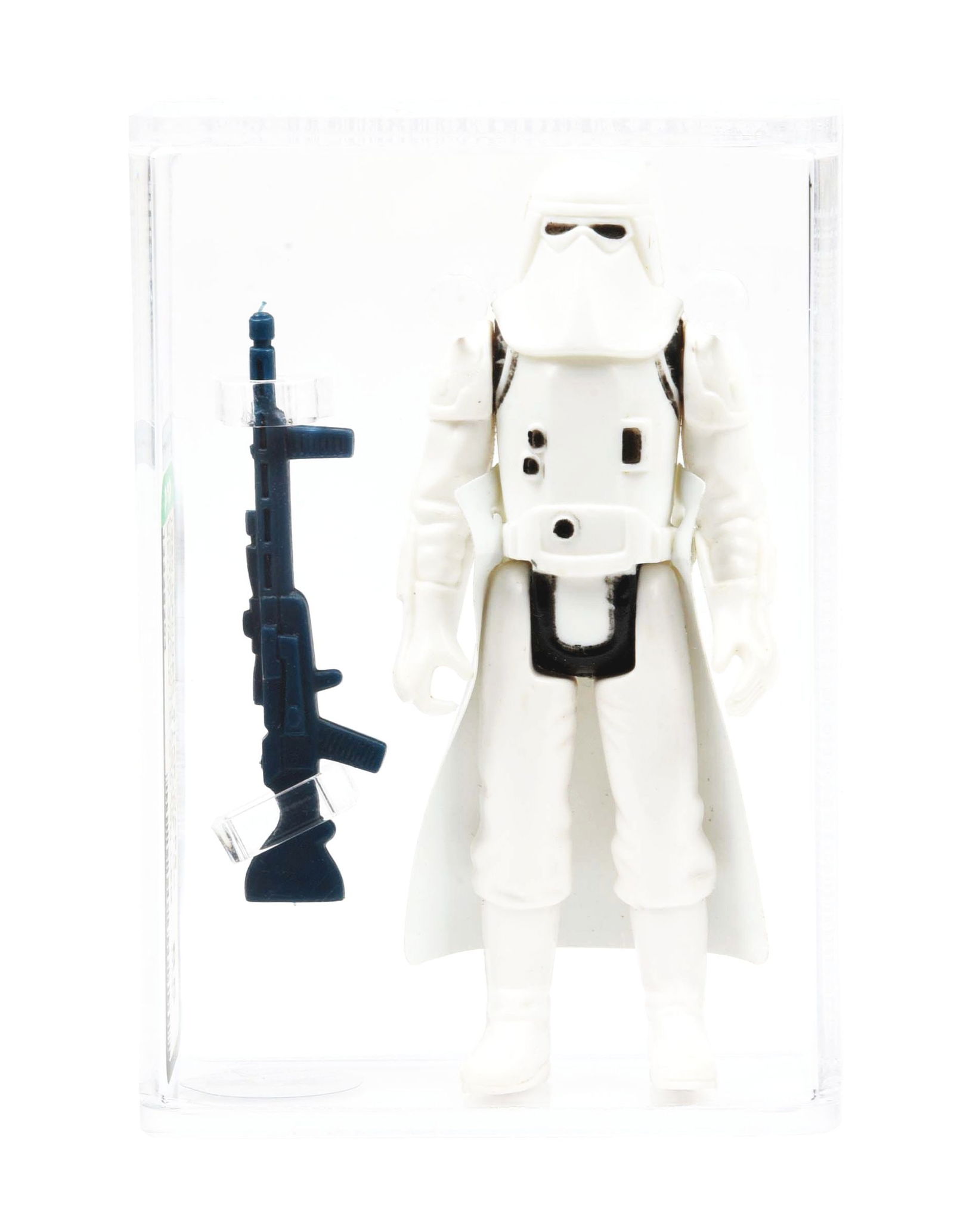 STAR WARS ACTION FIGURE HOTH SNOWTROOPER "SPLIT VISOR" C.O.O. ON LEG AFA 85 ARCHIVAL (1 of 5)