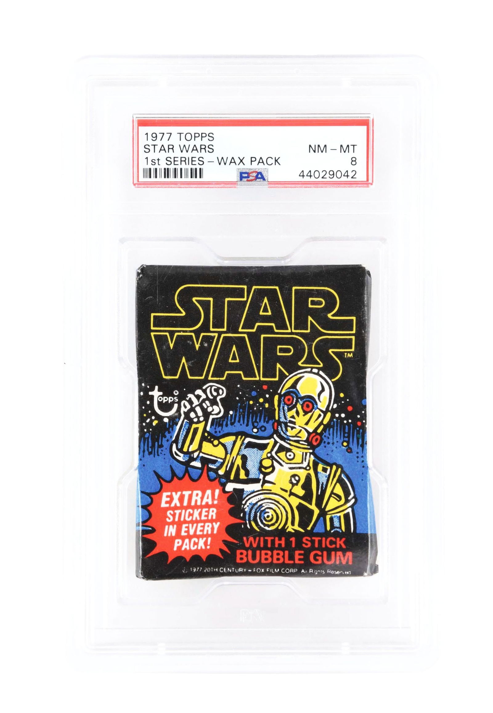 1977 TOPPS STAR WARS 1ST SERIES WAX PACK PSA 8 (1 of 2)
