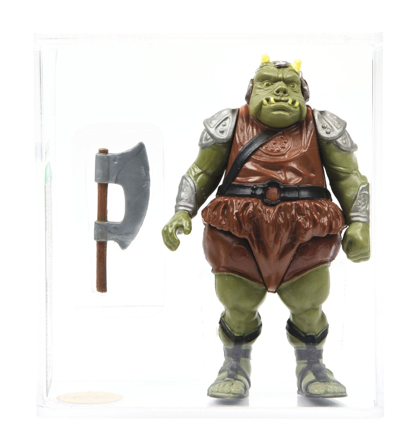 STAR WARS GAMORREAN GUARD "LIGHT ARMOR" AFA 90 GOLD LABEL ARCHIVAL CASE (1 of 5)