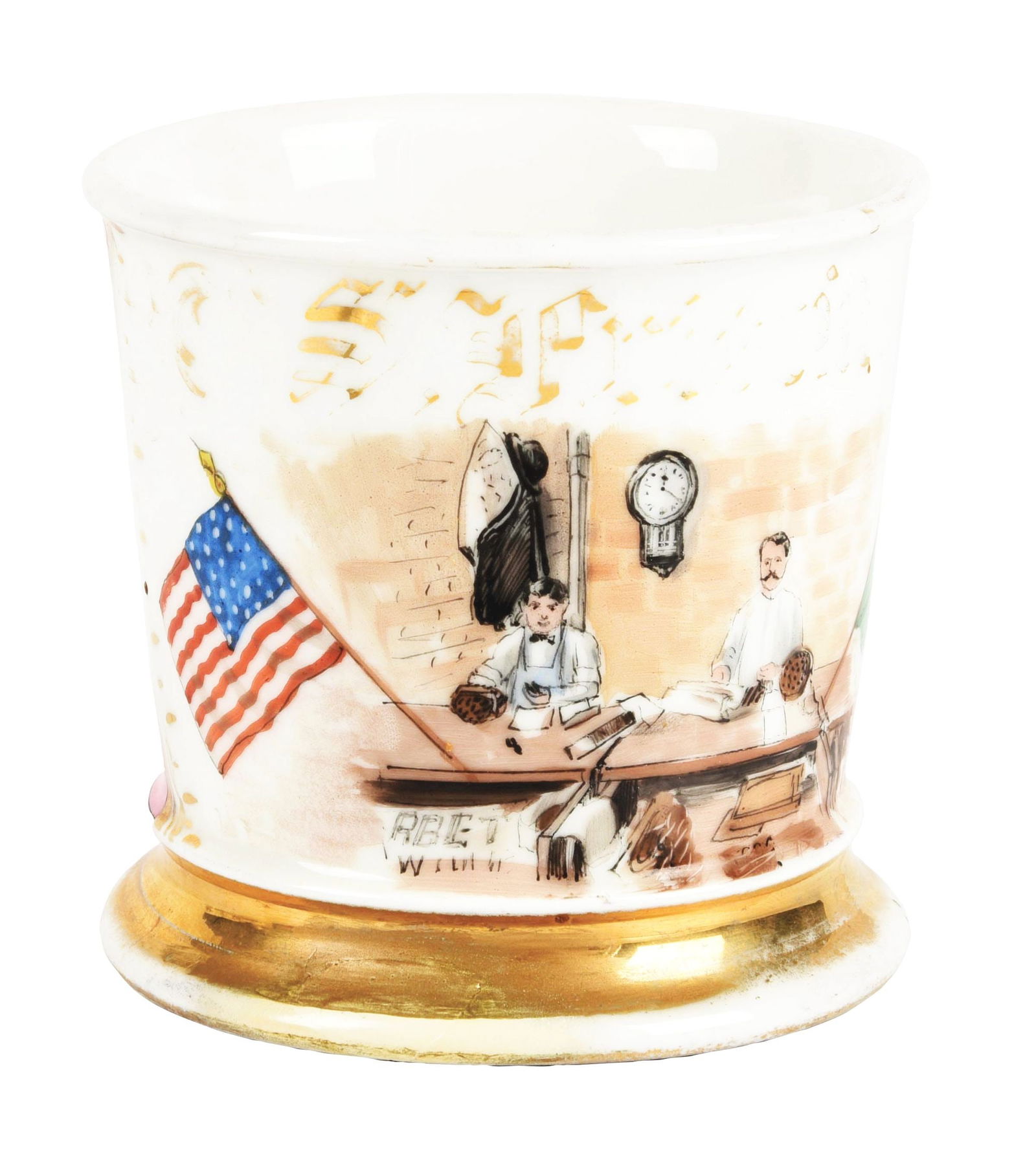 CIGAR MAKER SHAVING MUG (1 of 5)