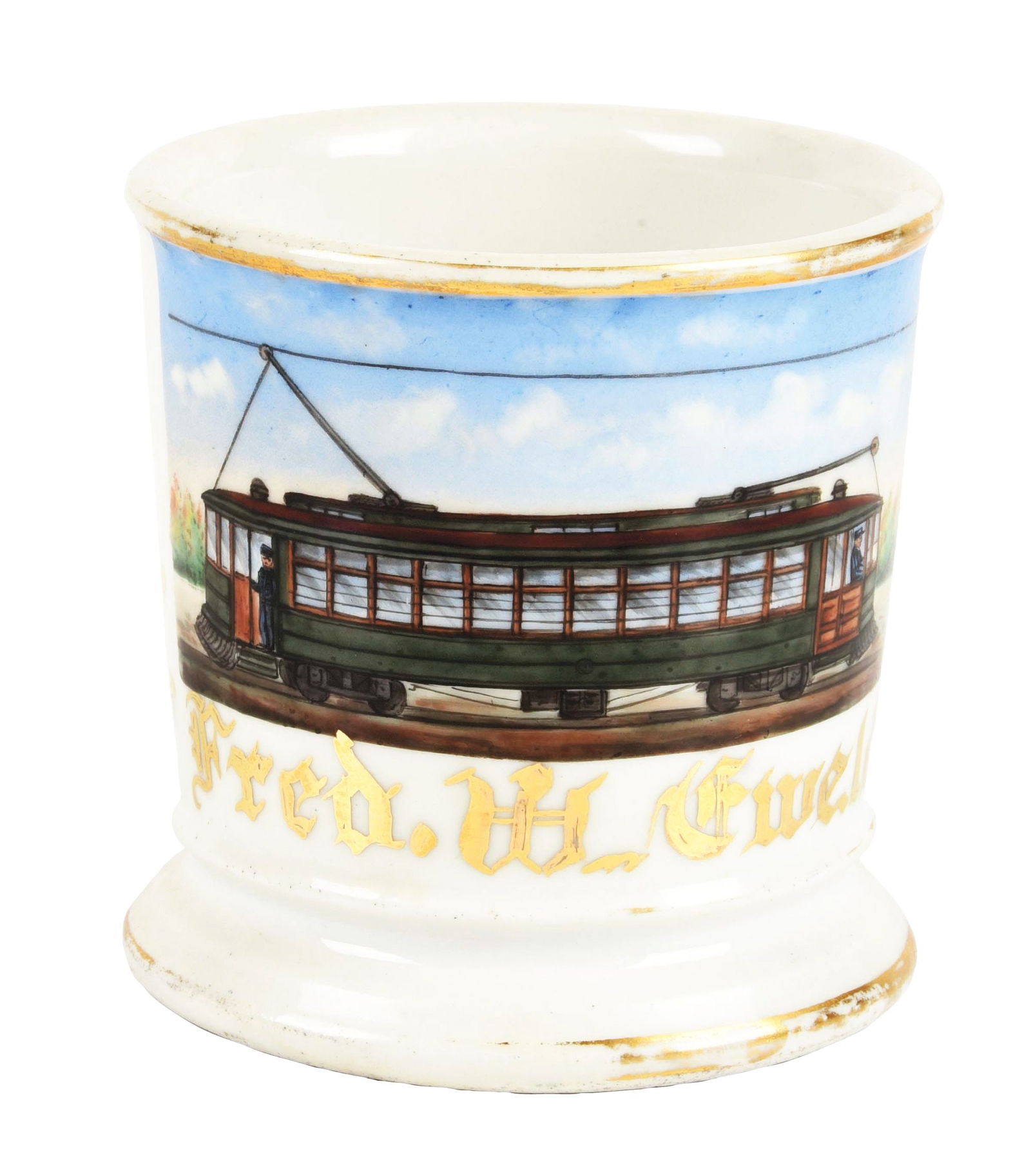 TRAIN TROLLEY SHAVING MUG (1 of 5)