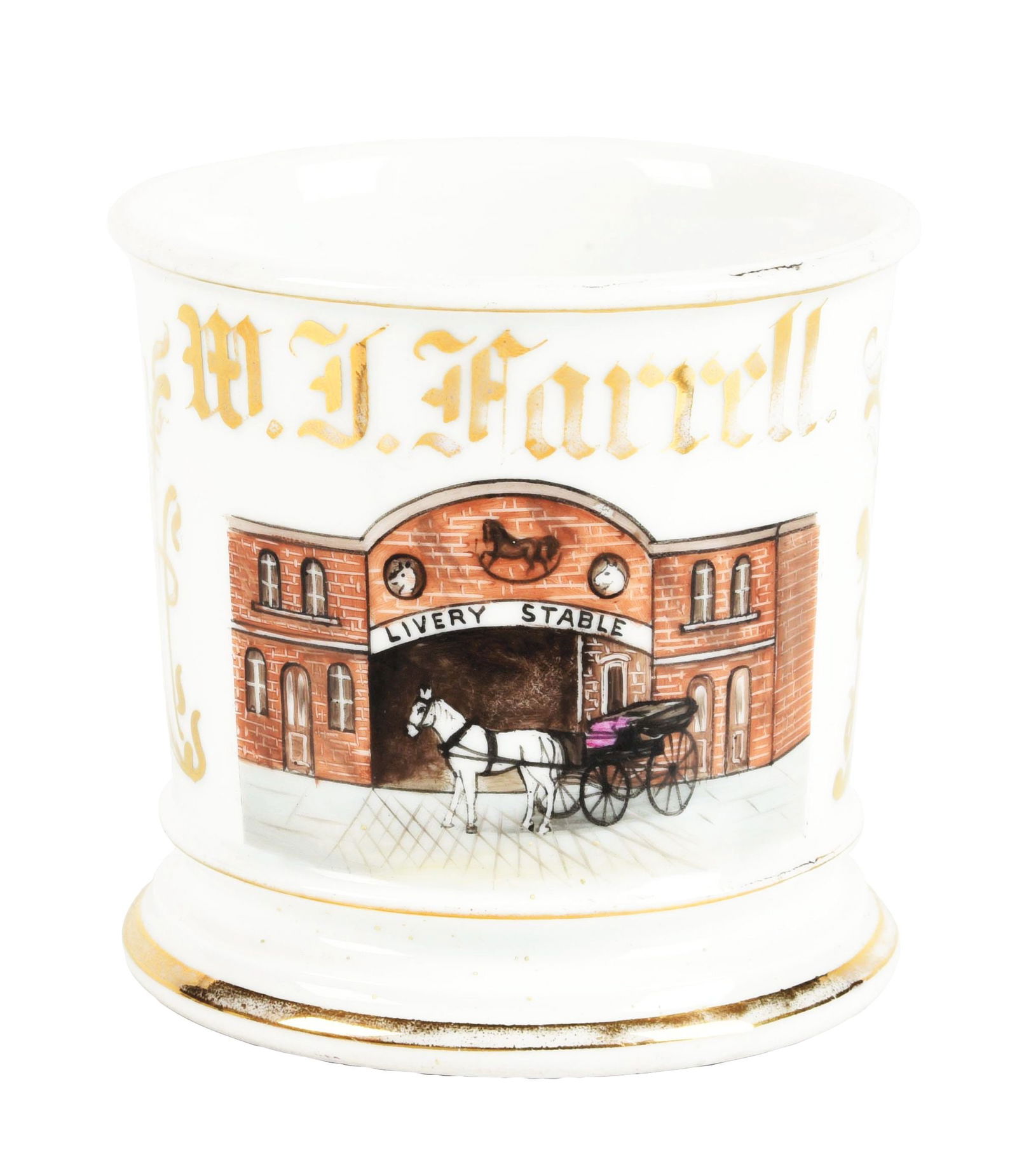 LIVERY STABLE SHAVING MUG (1 of 5)