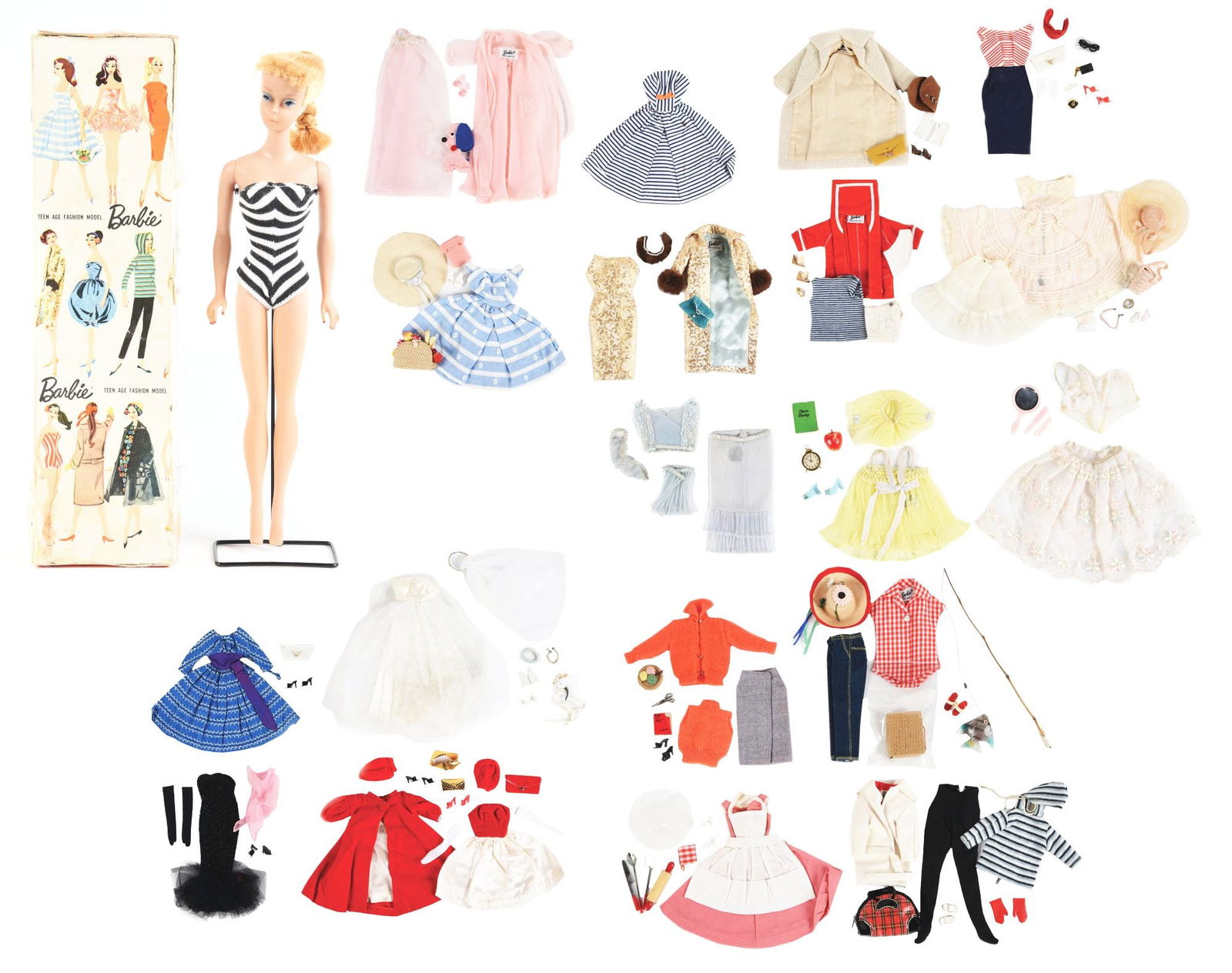 1959 BLONDE PONYTAIL NO. 850 BARBIE IN ORIGINAL BOX (1 of 5)