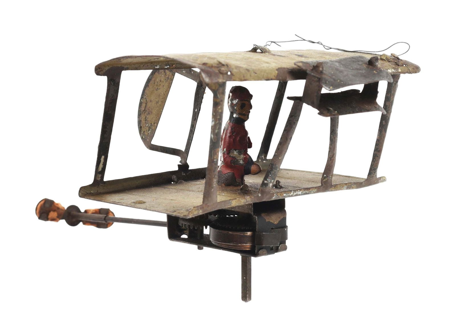 EARLY HAND-PAINTED GERMAN PRE-WAR AIRPLANE TOY (1 of 3)