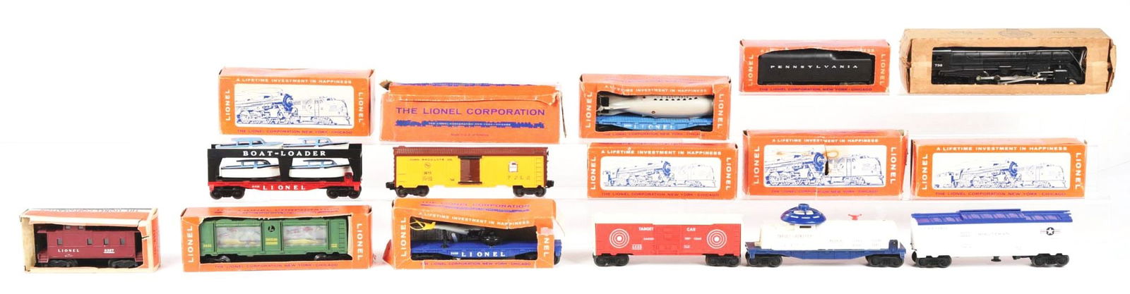 LOT OF 13: LIONEL 736 BOX SET (1 of 3)