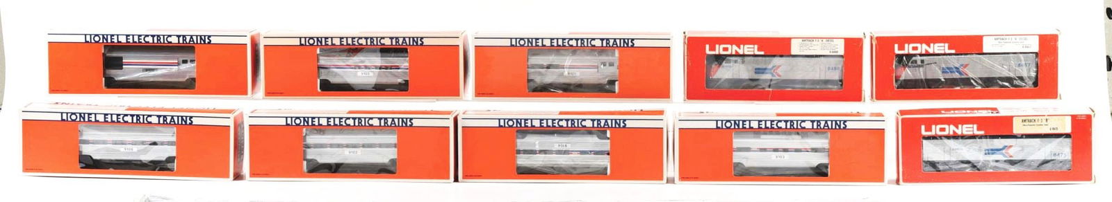 LOT OF 10: VARIOUS MPC & LATER LIONEL AMTRAK TRAIN ITEMS (1 of 1)