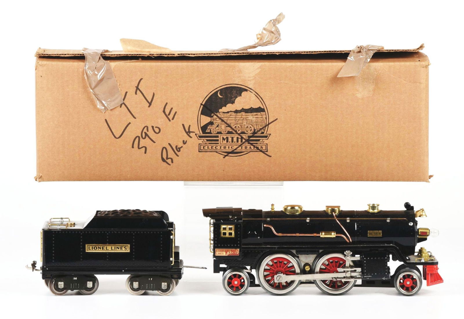 CONTEMPORARY LIONEL STANDARD GAUGE NO. 390-E LOCOMOTIVE W/ MATCHING TENDER (1 of 2)