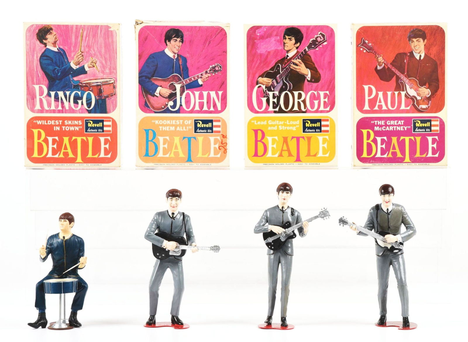 Lot Of 4 Vintage Revell Beatles Model Kits In Original Boxes Auction