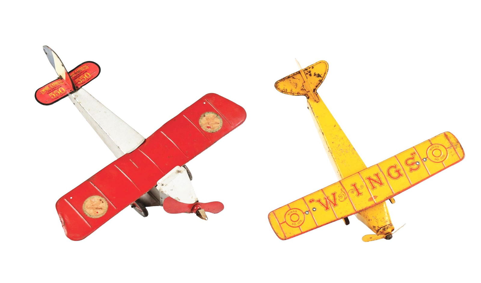 LOT OF 2: TIN WINGS NO. 100 & EMPIRE EXPRESS AIRPLANES (1 of 3)