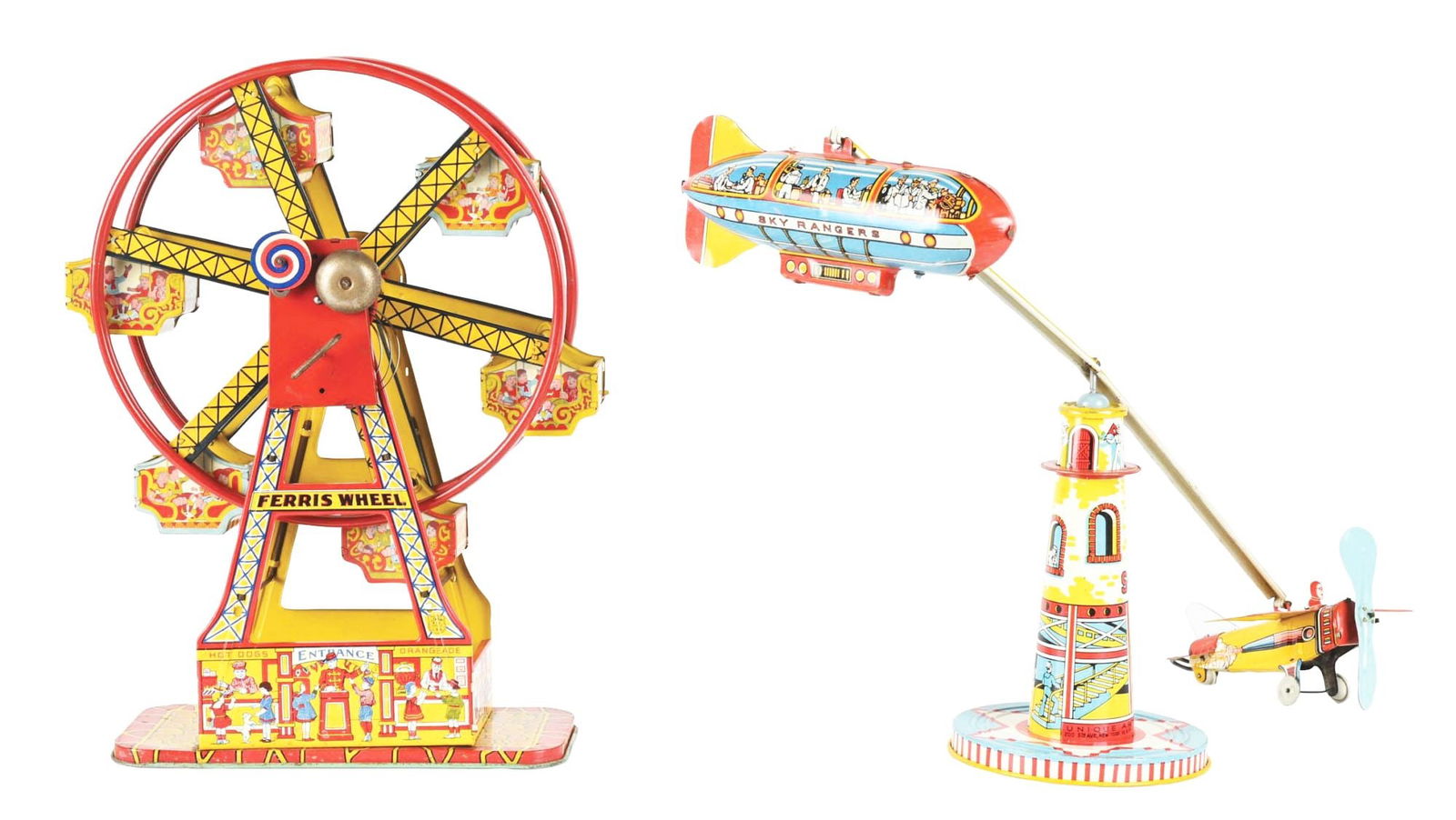 LOT OF 2: VARIOUS TIN WIND-UP TOYS. (1 of 2)