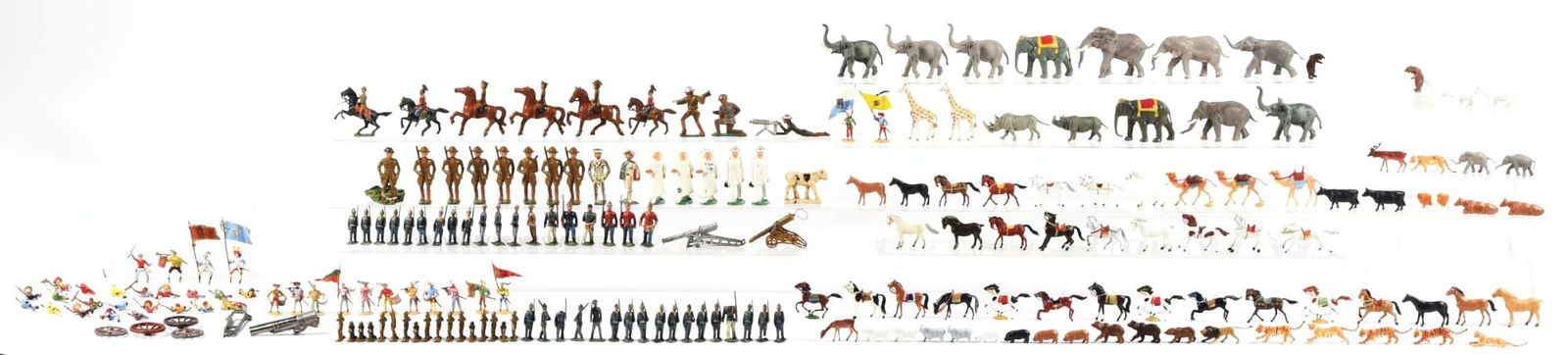 LARGE LOT OF POSSIBLY 200 VARIOUS DIECAST & PLASTIC FIGURES (1 of 1)