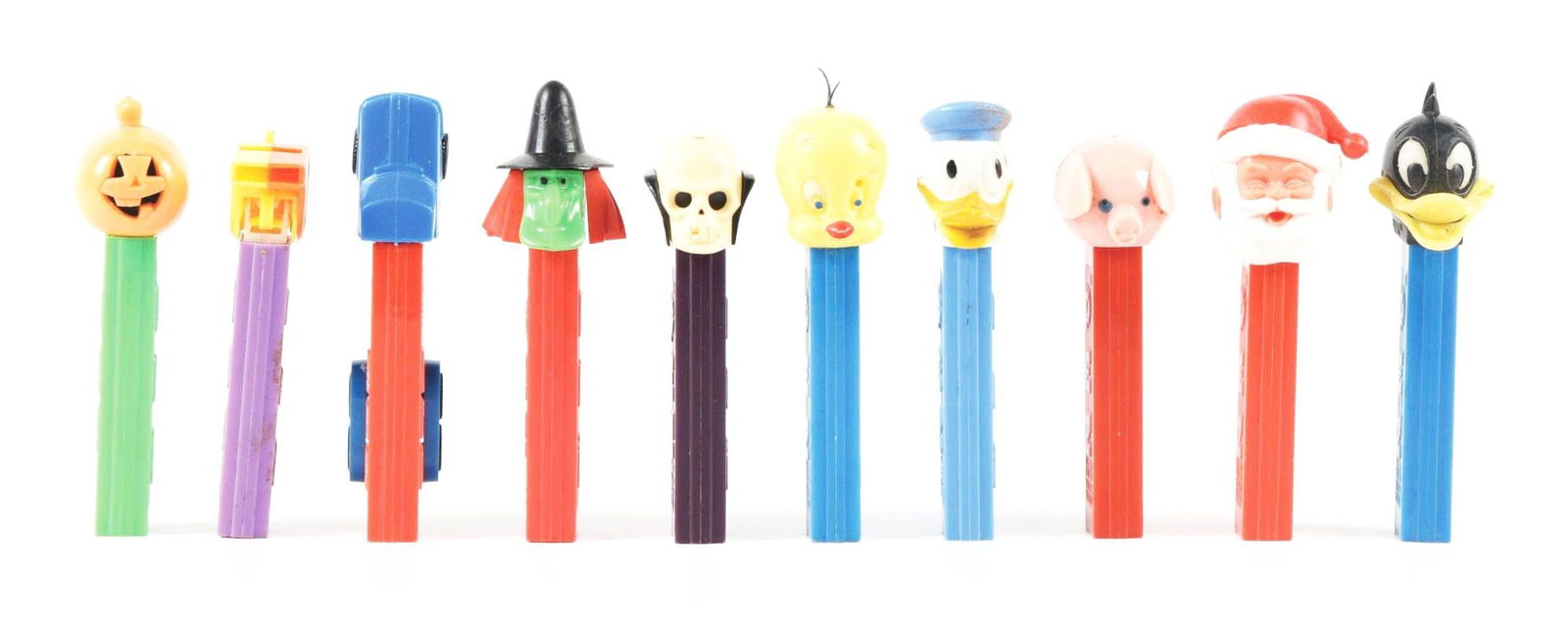 LOT OF 10: VINTAGE PEZ CANDY DISPENSERS (1 of 2)